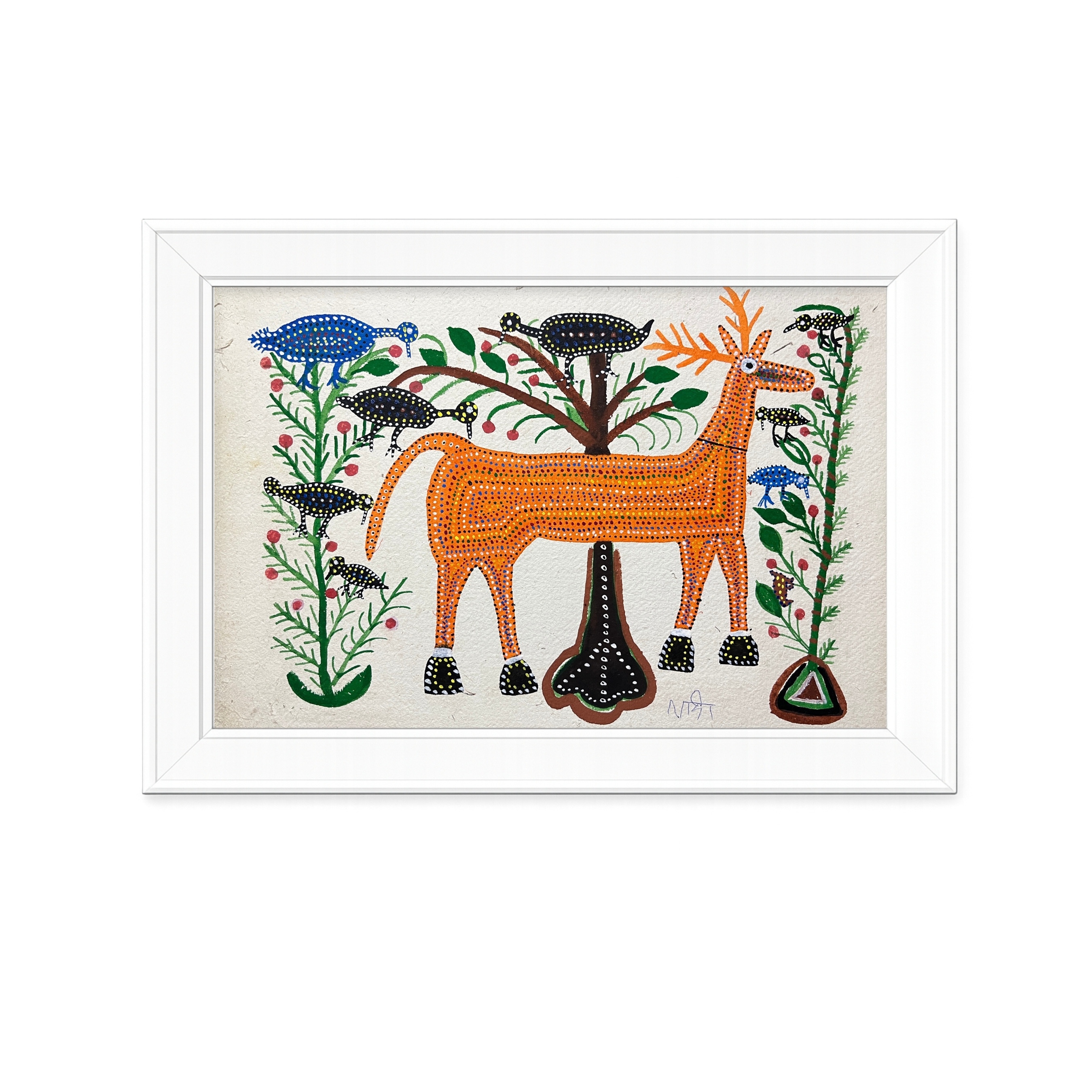 Barasingha in Bhil Art