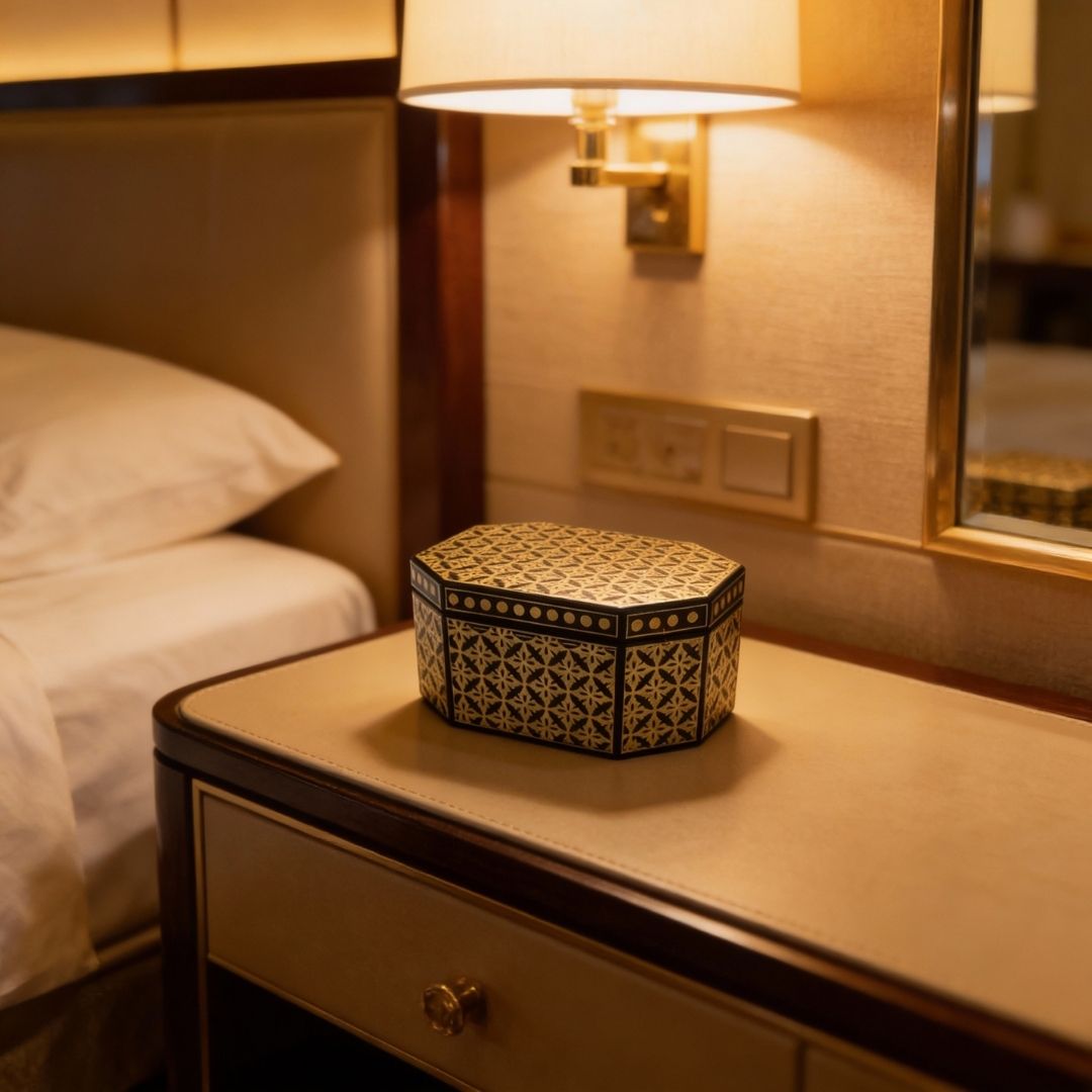 Decorative Handcrafted Box Traditional Koftgari Art