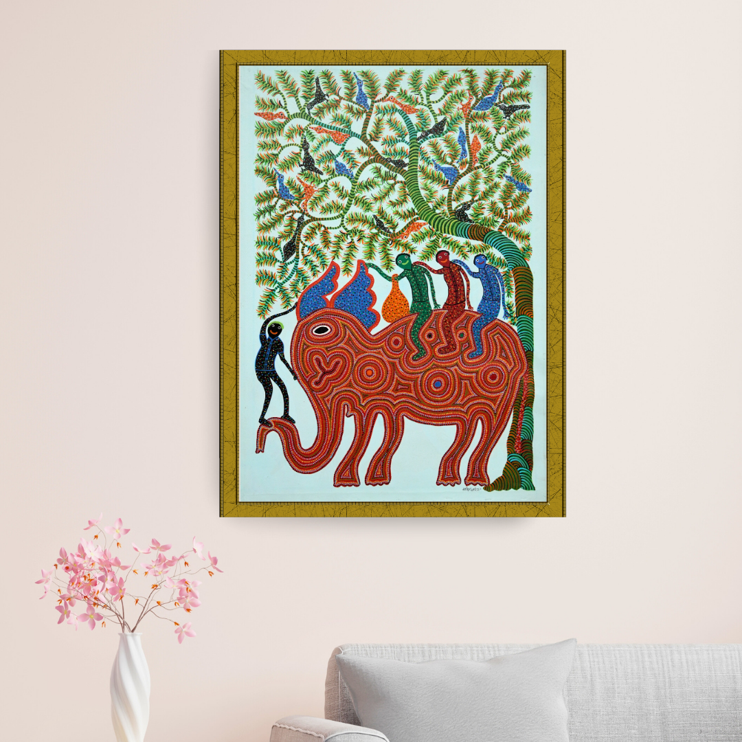 Men on Winged Elephant