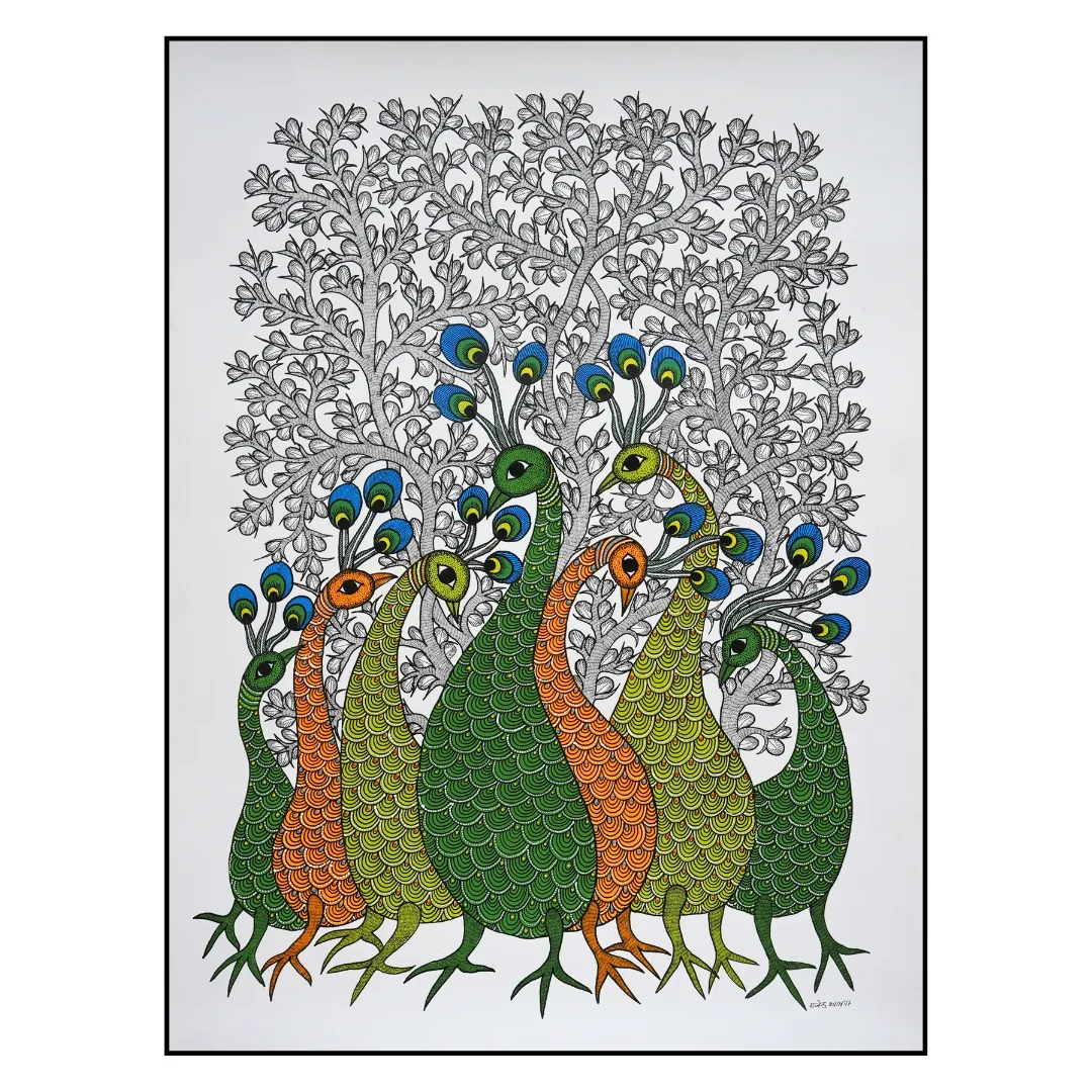 Peacocks in the Shade