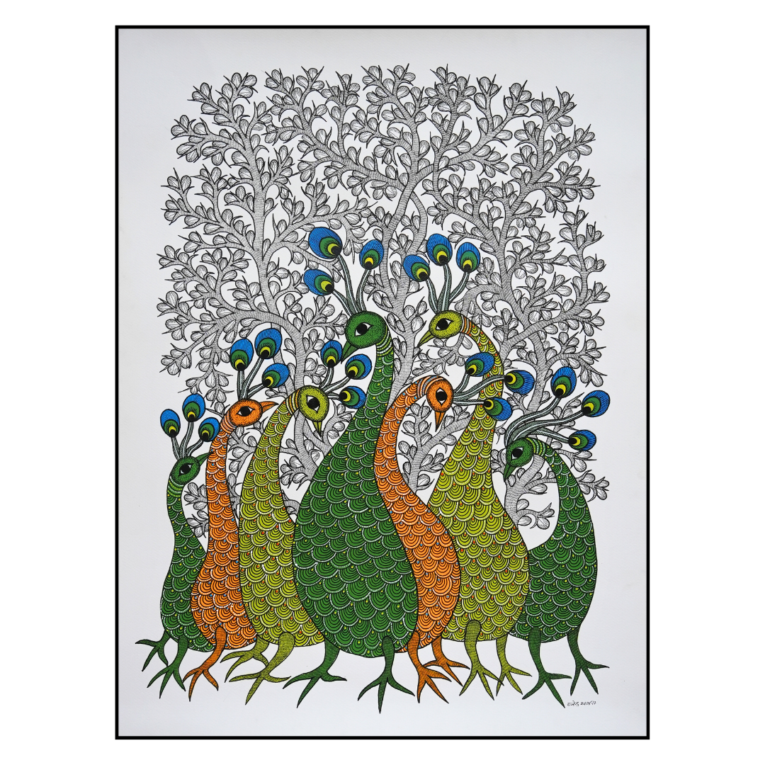 Peacocks in the Shade