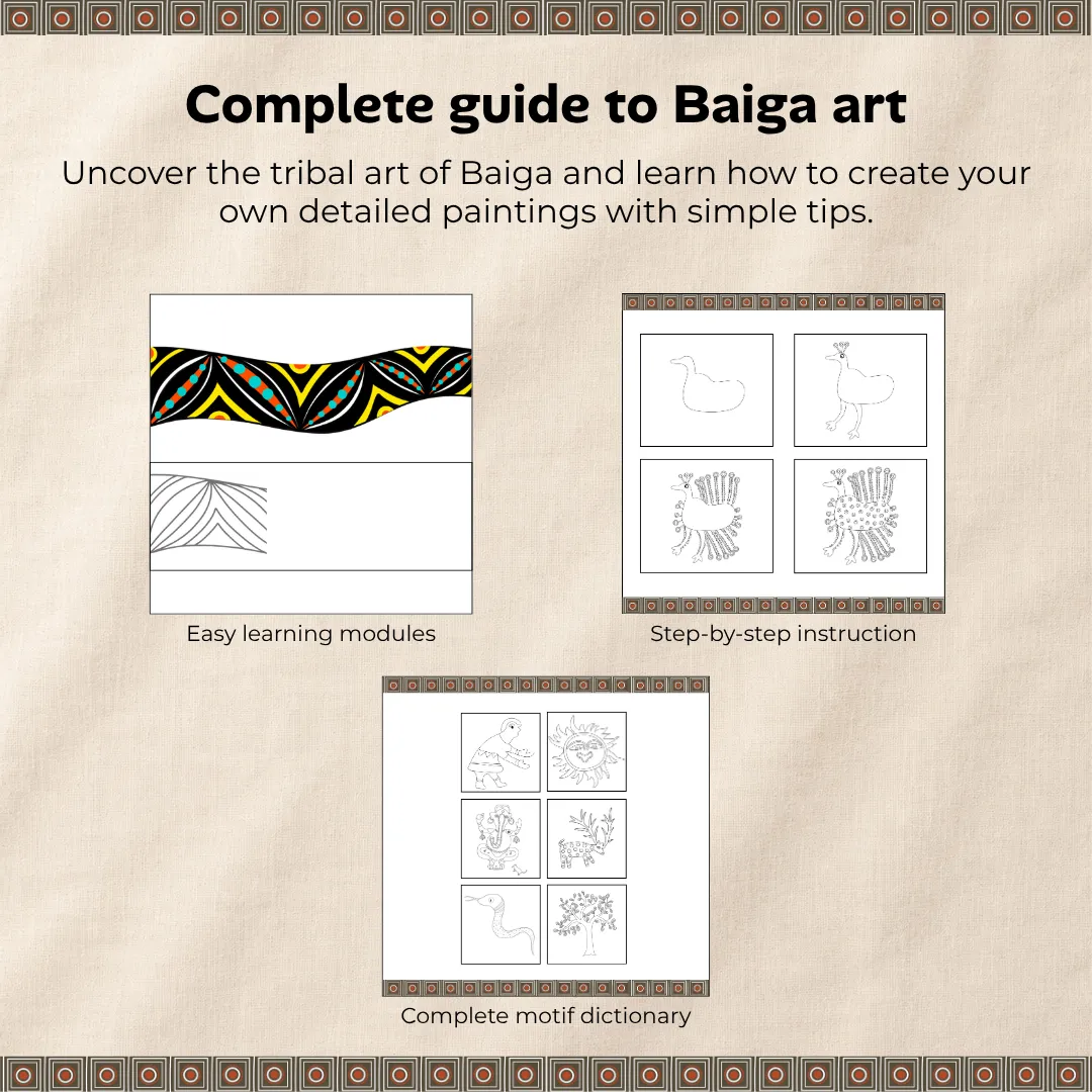 Artventures of Baiga: The Complete Guide to Madhya Pradesh's Tribal Art (Set of 3)