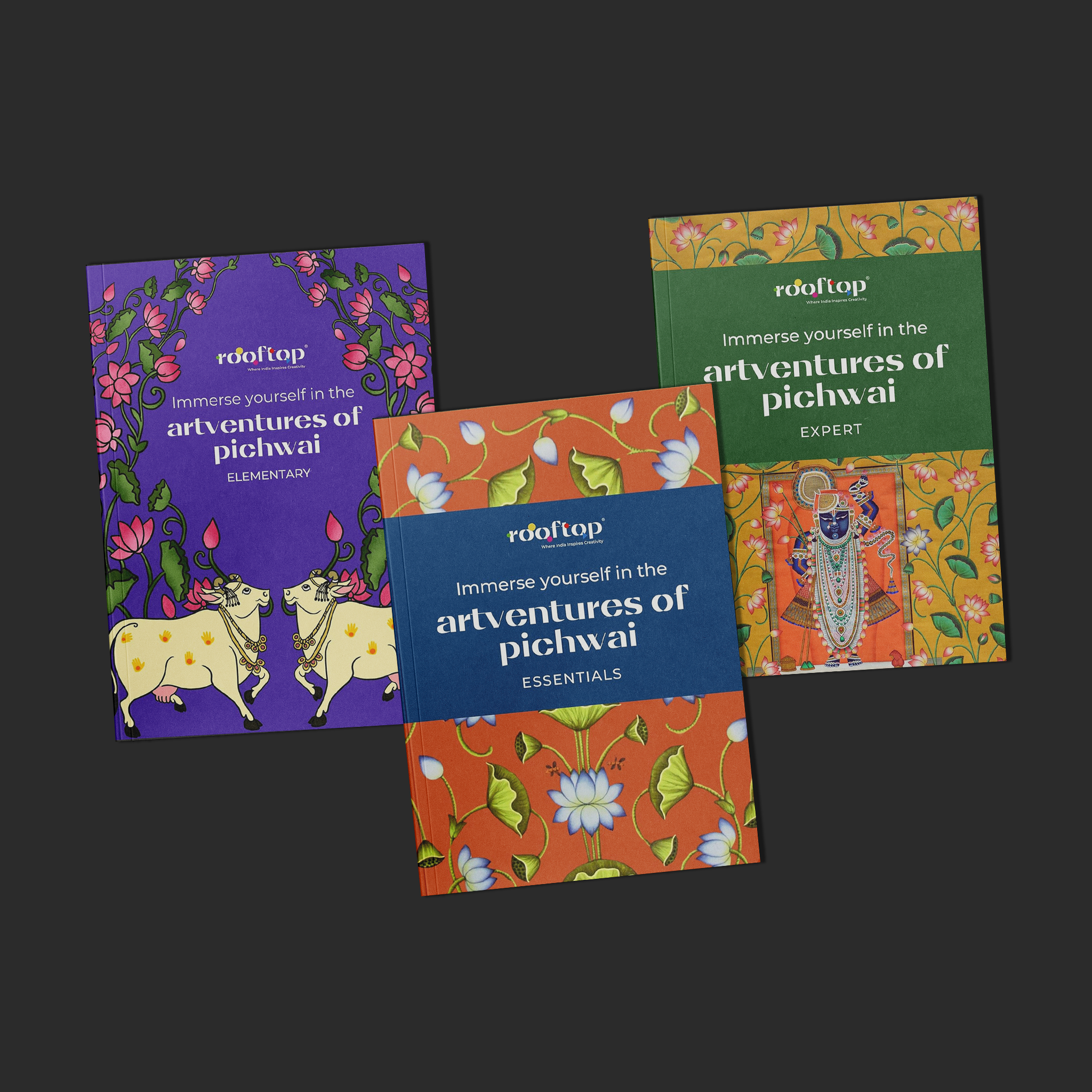 Artventures of Pichwai: The Complete Guide to Divine Art (Set of 3)