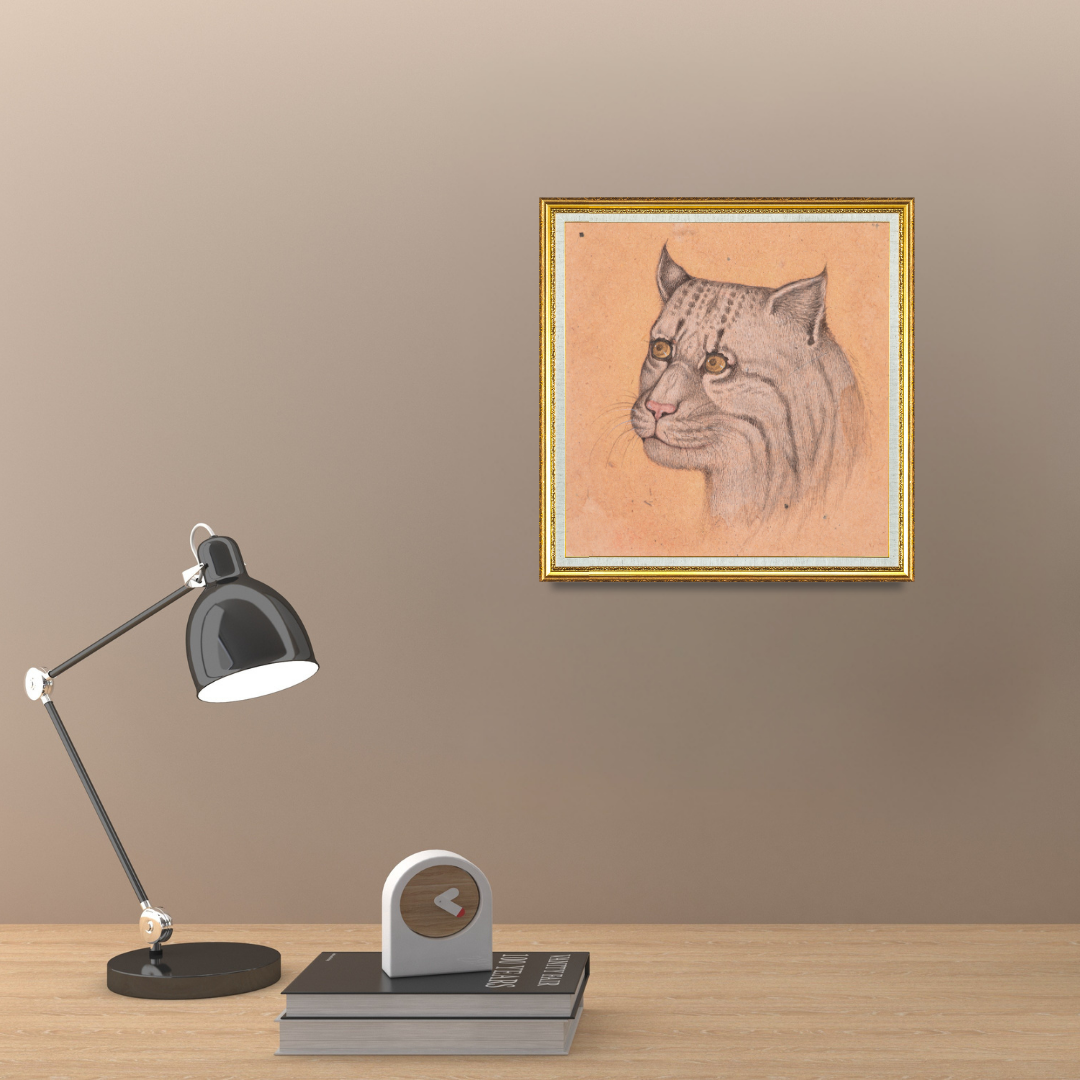 Soft Gaze of the Quiet Wild Cat