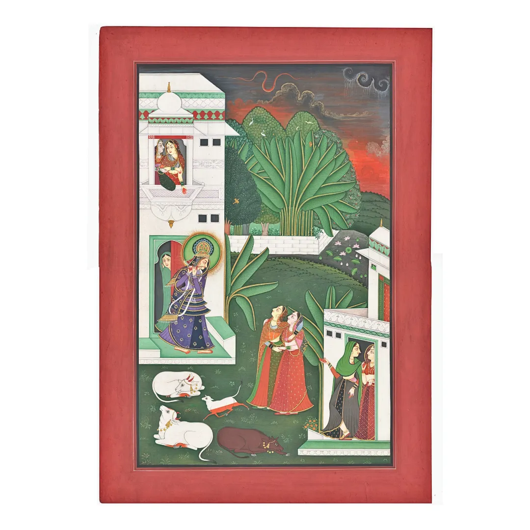 Radha disguised as Krishna.