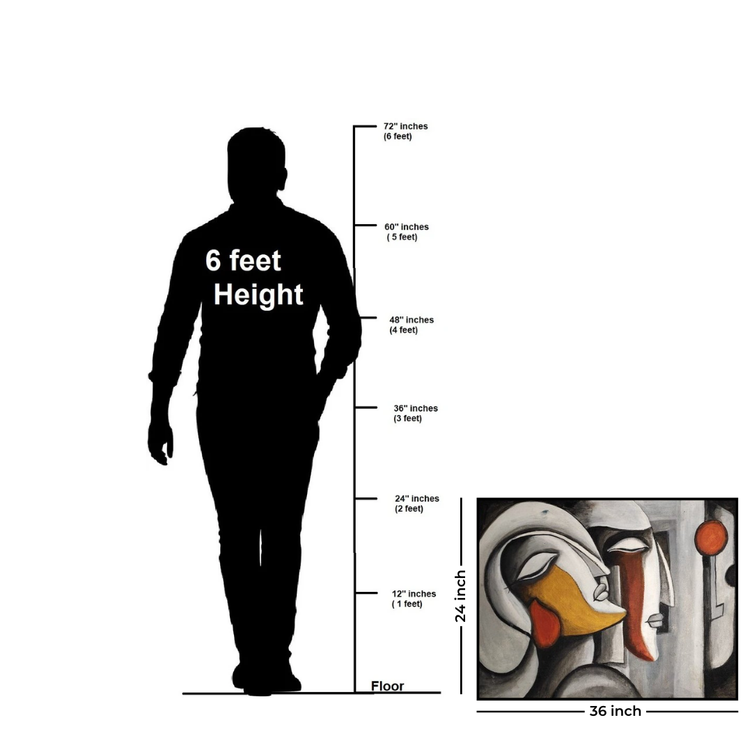 Handmade Modern Abstract Canvas Painting