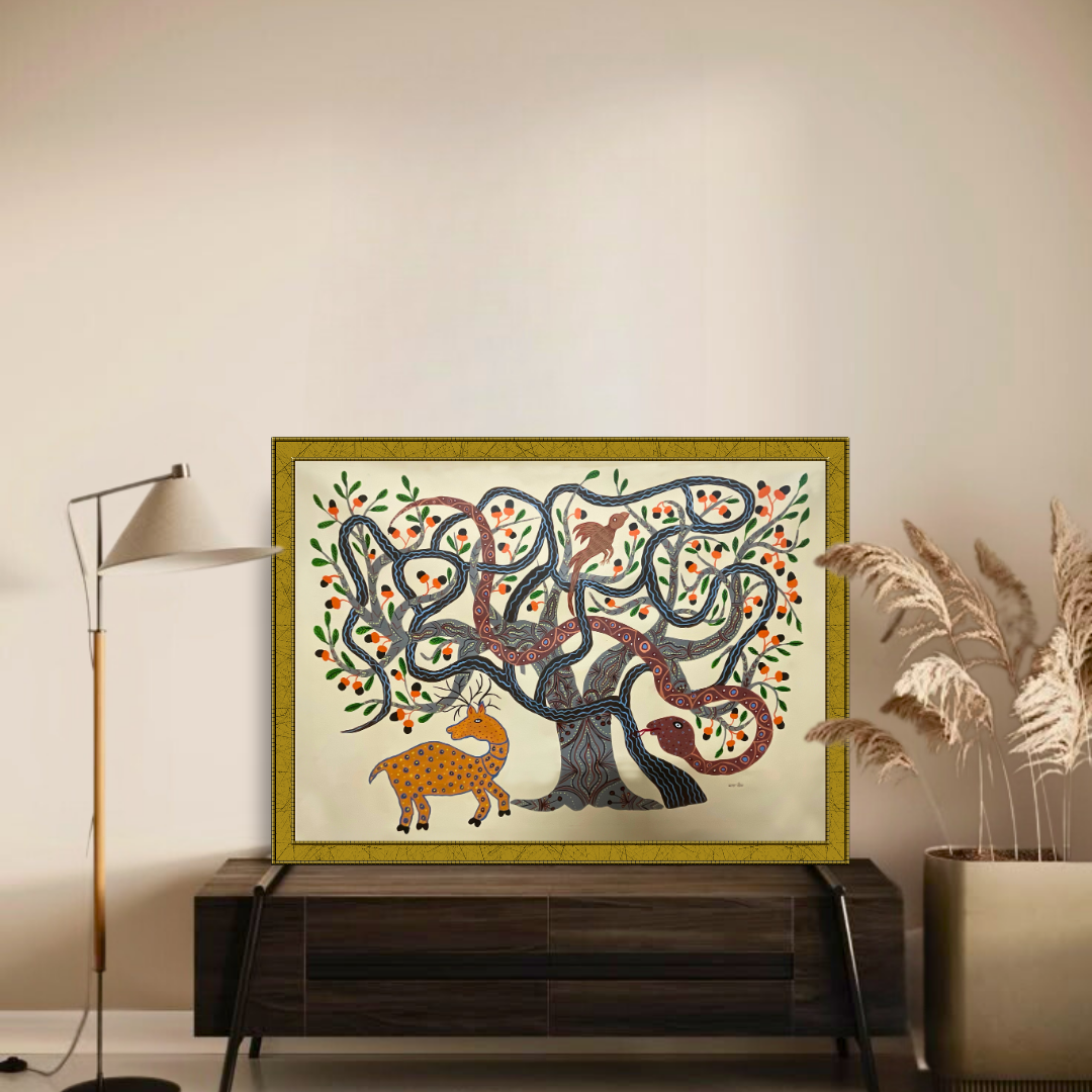 Creatures of Baiga under Wood Apple and Misleteo Trees