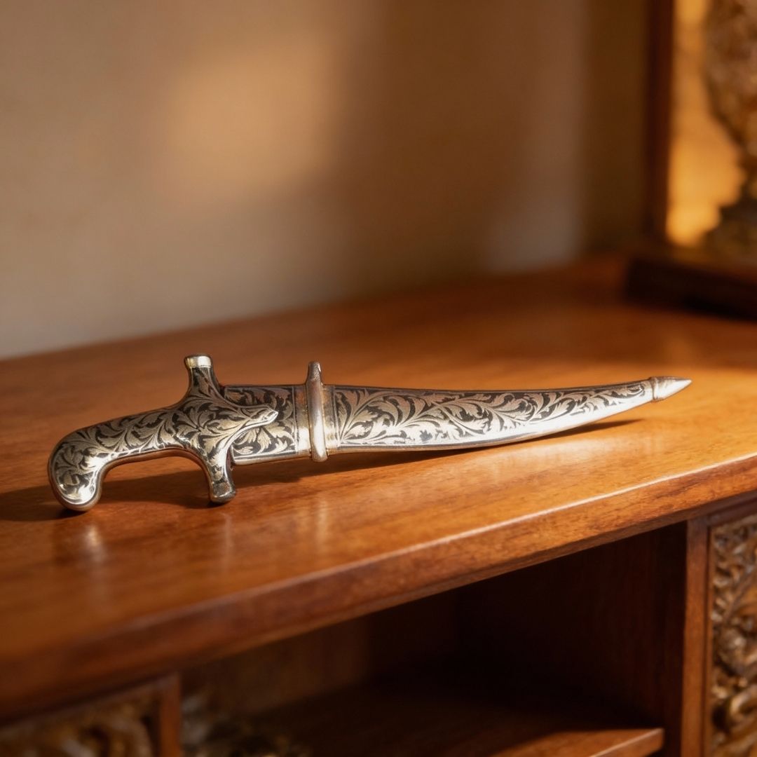 Fine Work Decorative Koftgari Daggers with Detailed Handcrafted Inlay