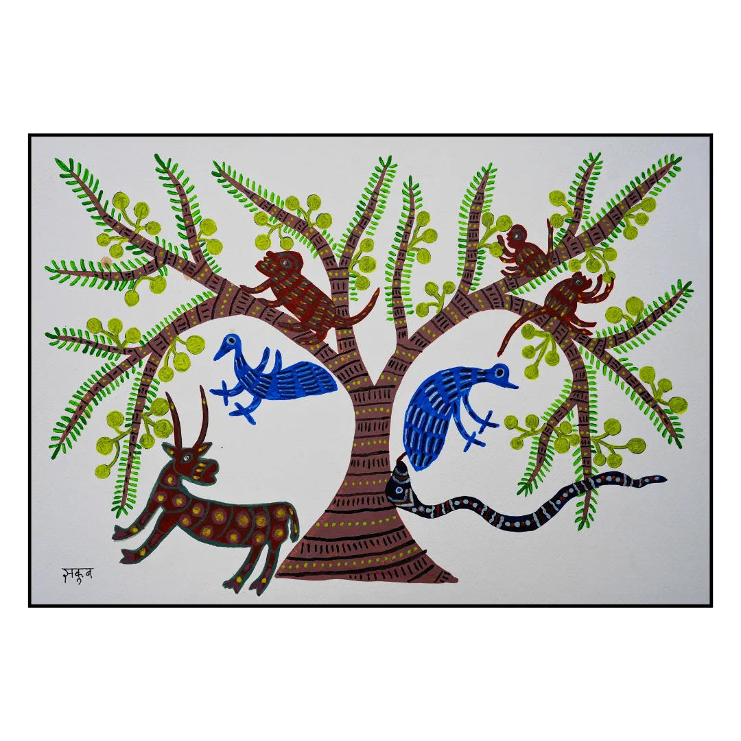 Baiga Creatures Under The Amla Tree