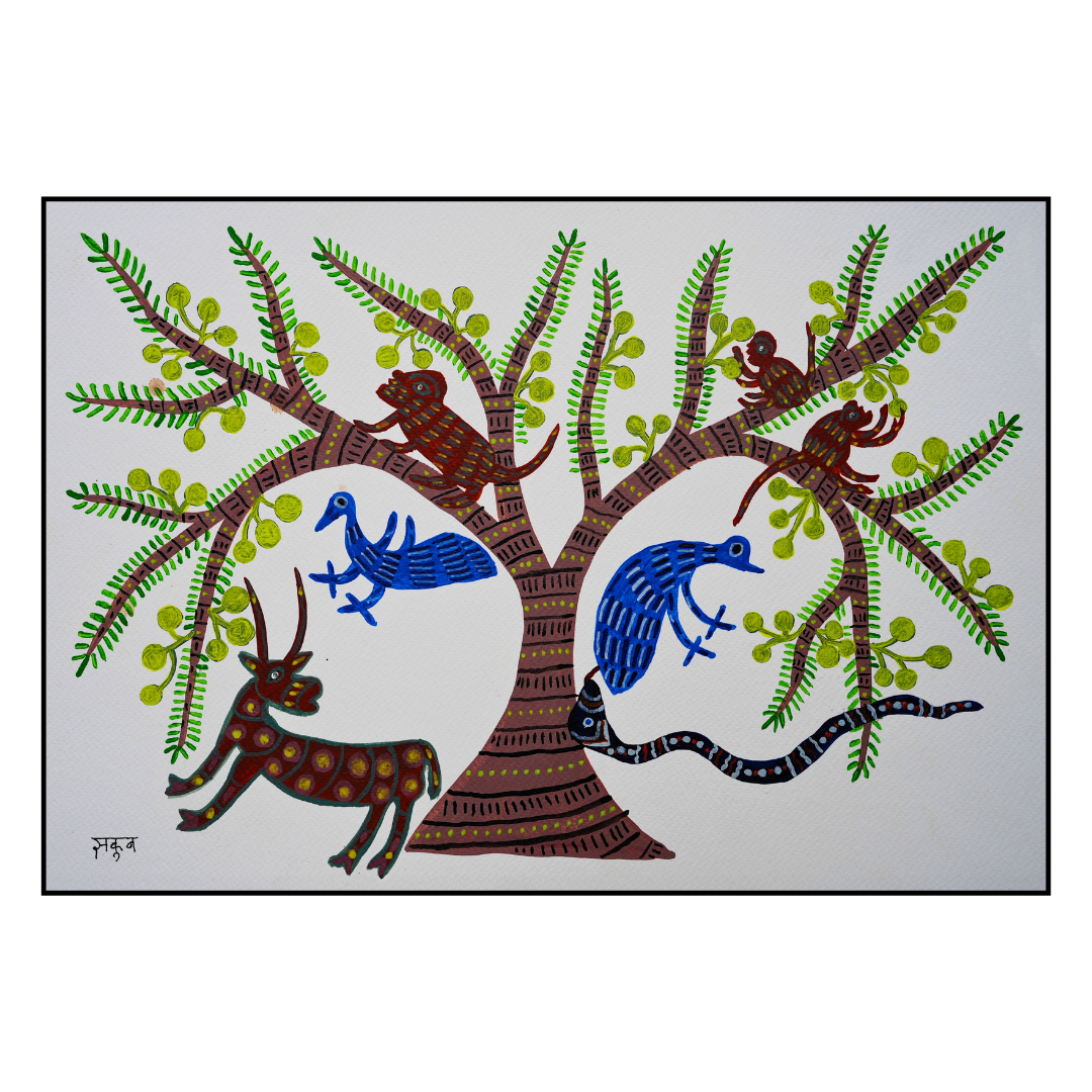 Baiga Creatures Under The Amla Tree