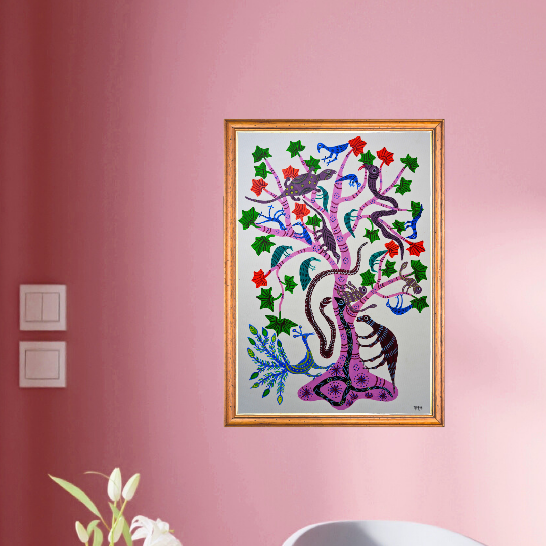 Kullu Tree surrounded by Baiga Creatures