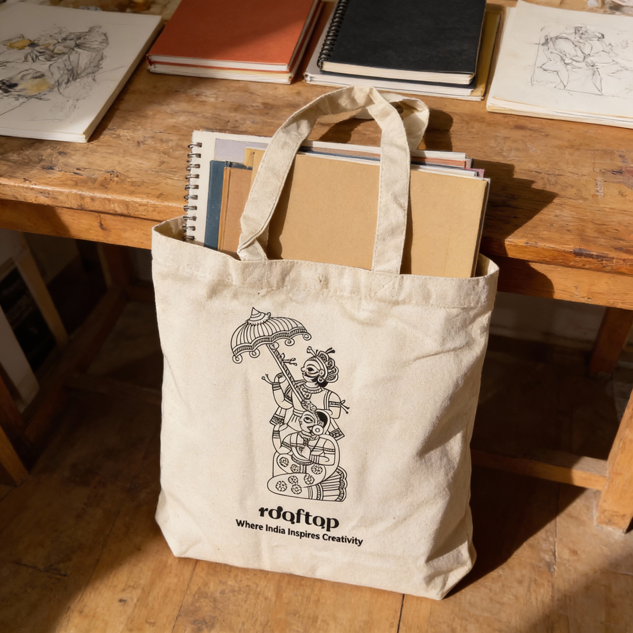 Phad Art DIY Canvas Tote Bag 