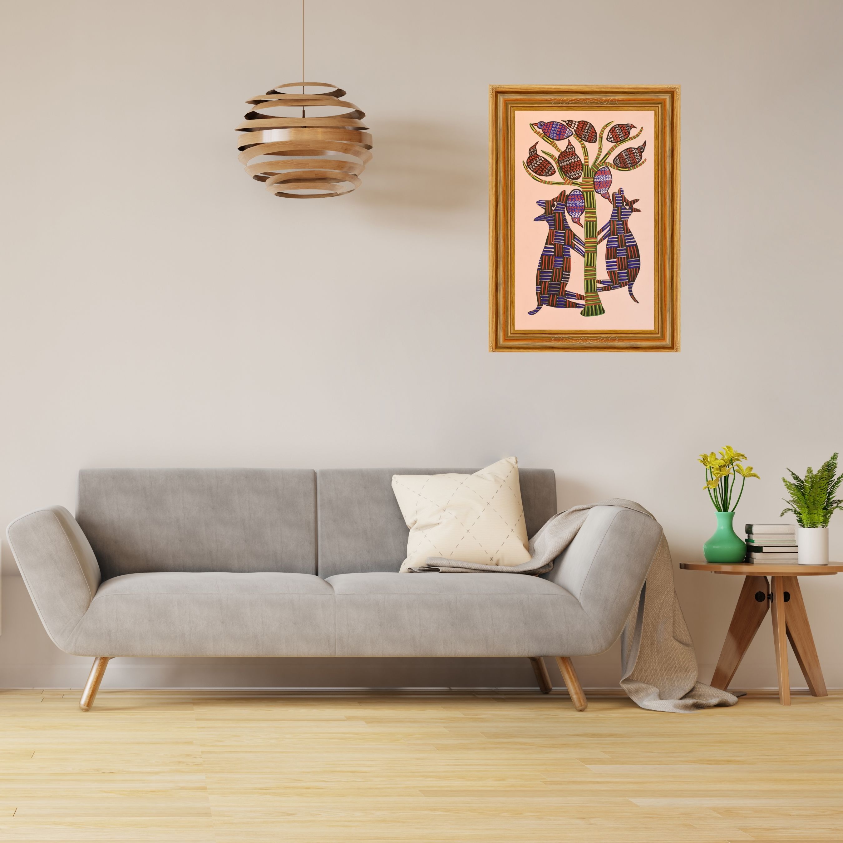 Birds & Animals on a Tree