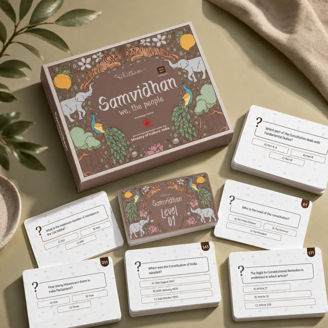 Samvidhan - English | A Board Game On Our Indian Constitution | 11+ Years