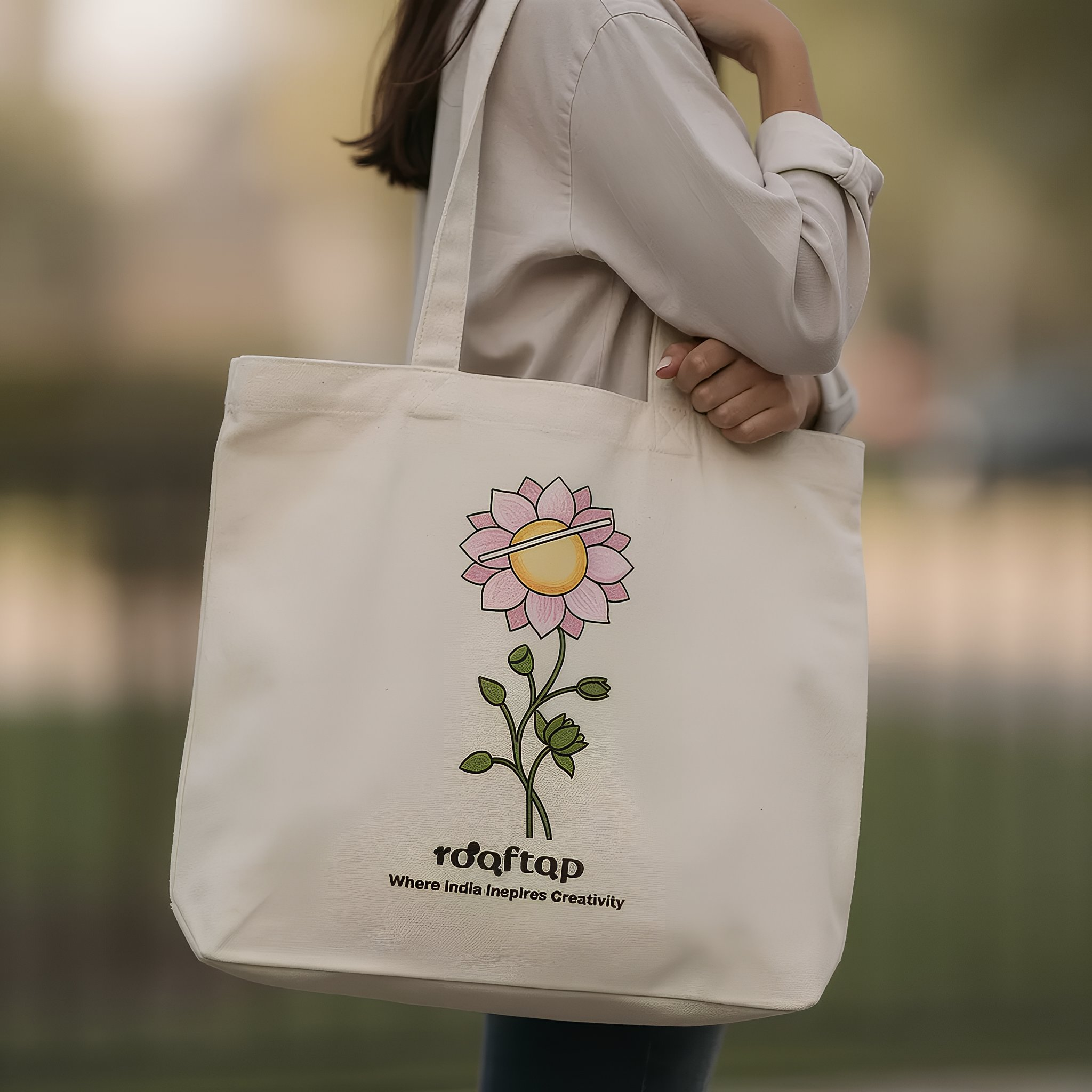 Pichwai Art DIY  Canvas Tote Bag 