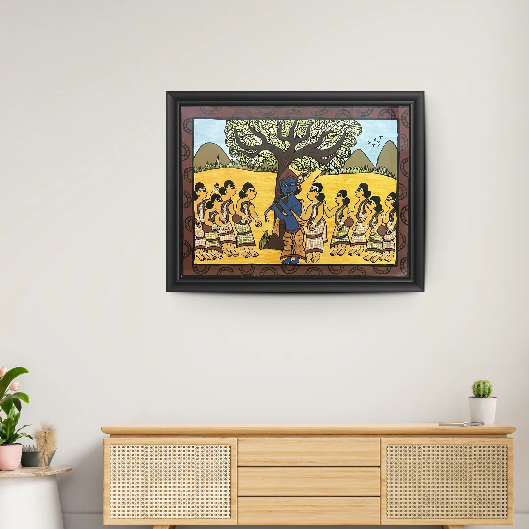 Lord Krishna & Devotees by Kishor Gayen