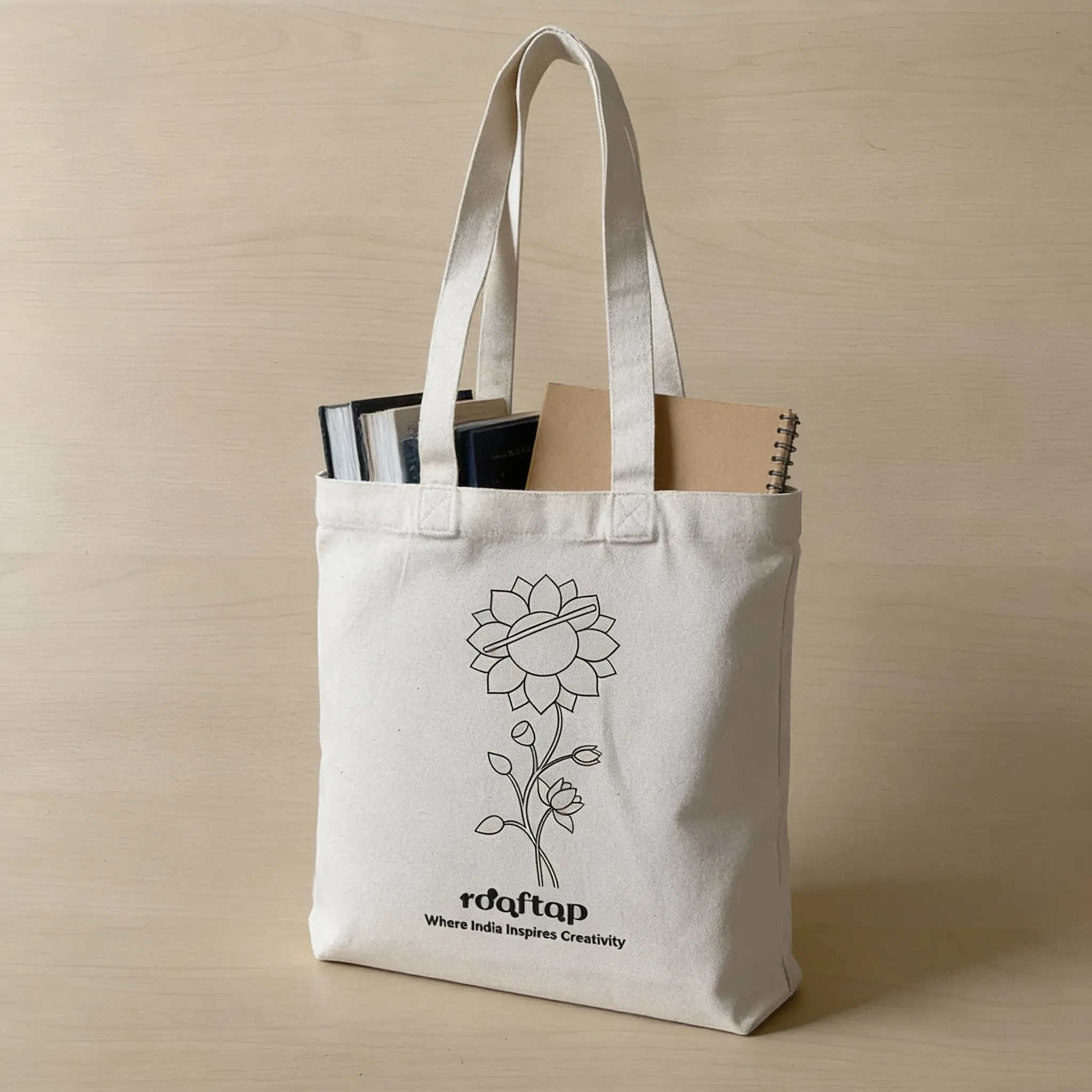Pichwai Art DIY  Canvas Tote Bag 