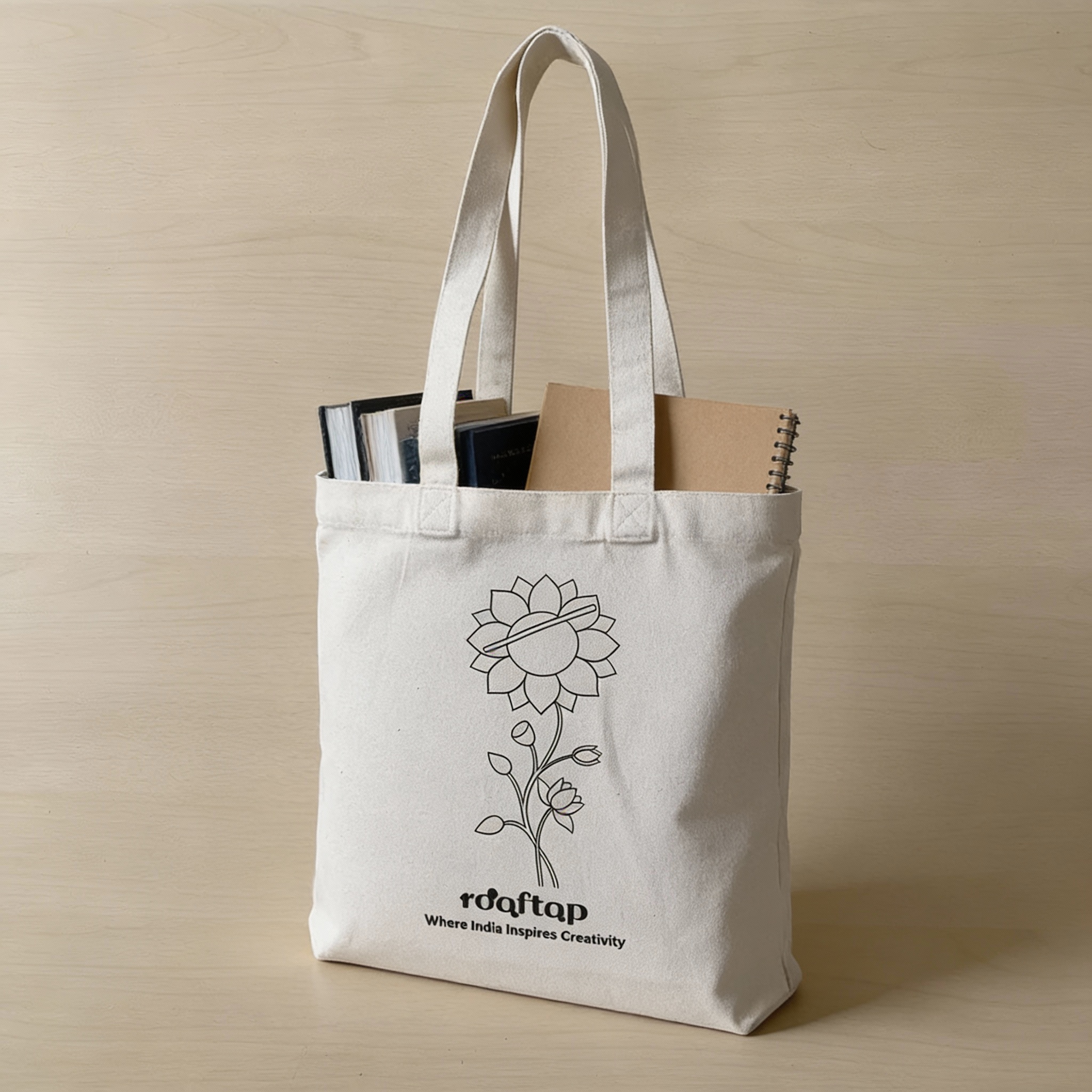 Pichwai Art DIY  Canvas Tote Bag 