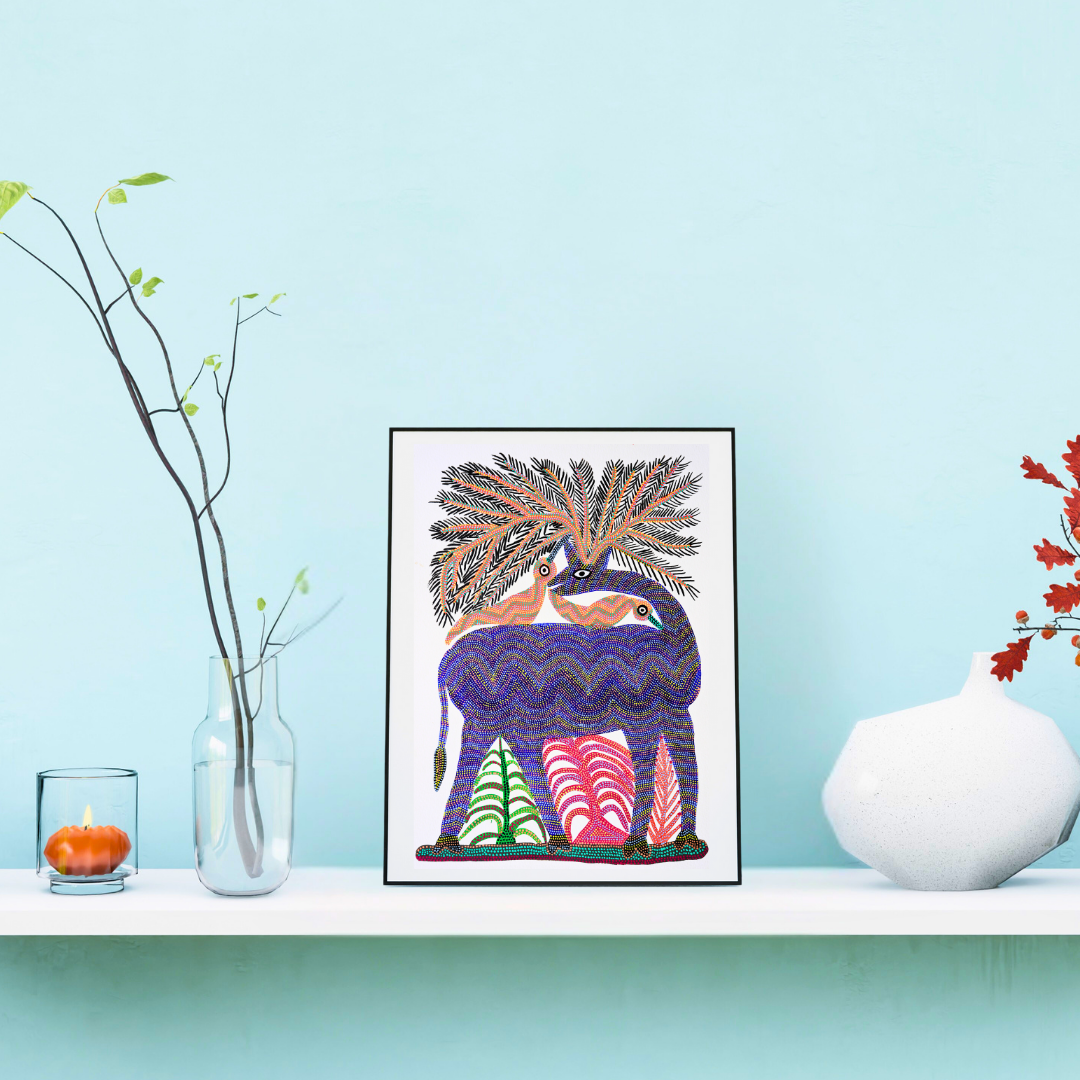 Swamp Deer Protecting the Tree Product Image