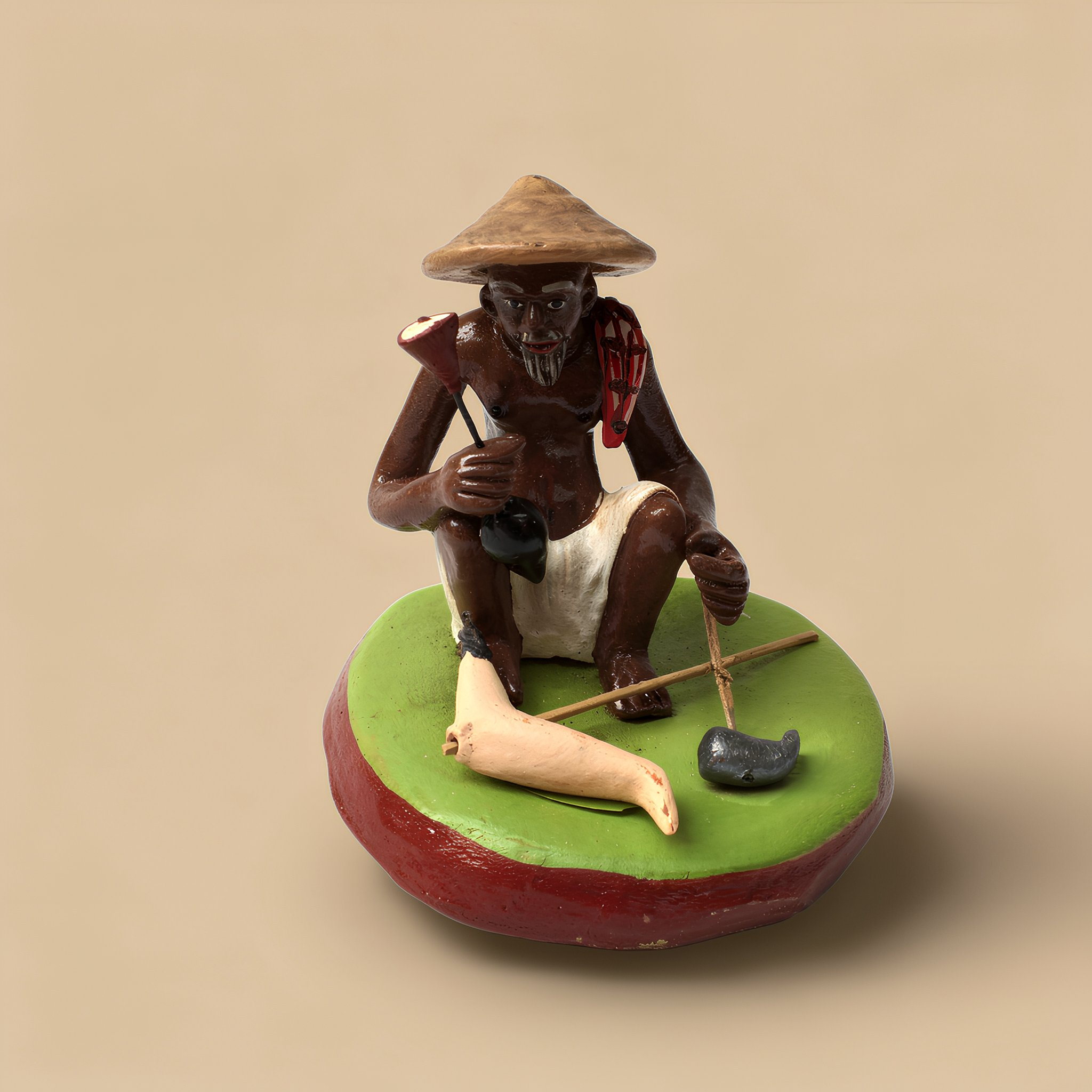 Farmer Clay Figurine | Traditional Golu Doll