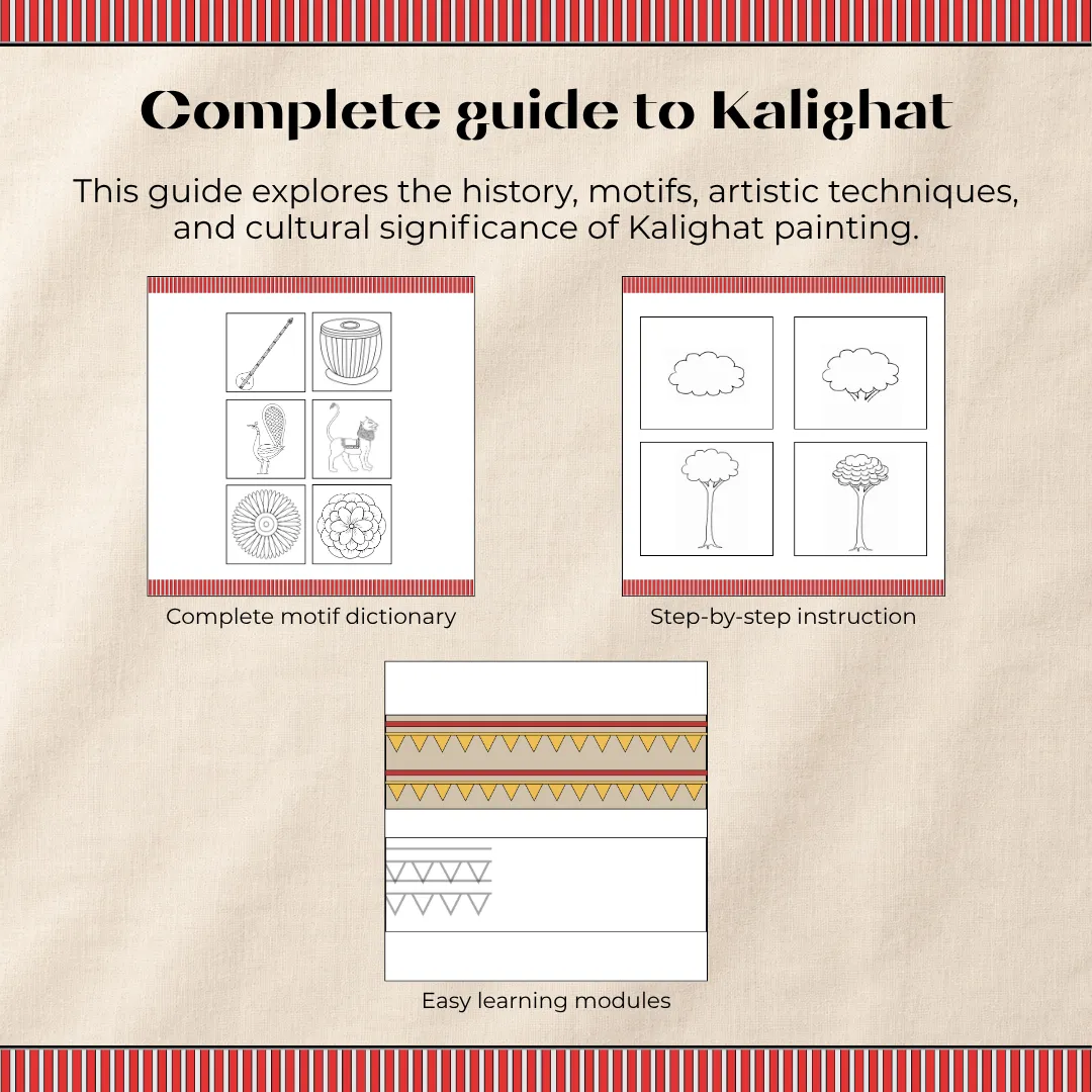 Artventures of Kalighat: The Complete Guide to India's Most Iconic Art (Set of 3)