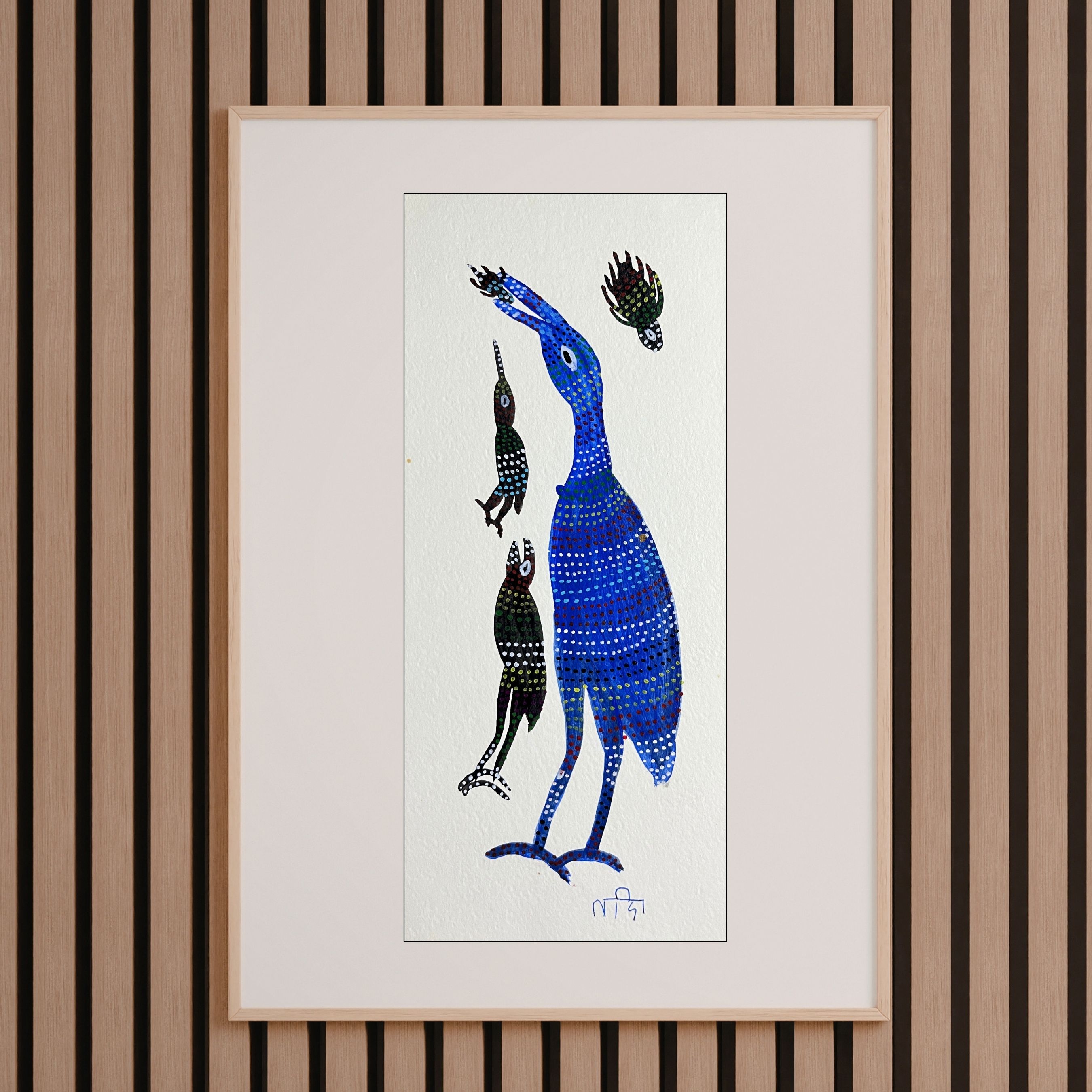 Birds Blue and Black