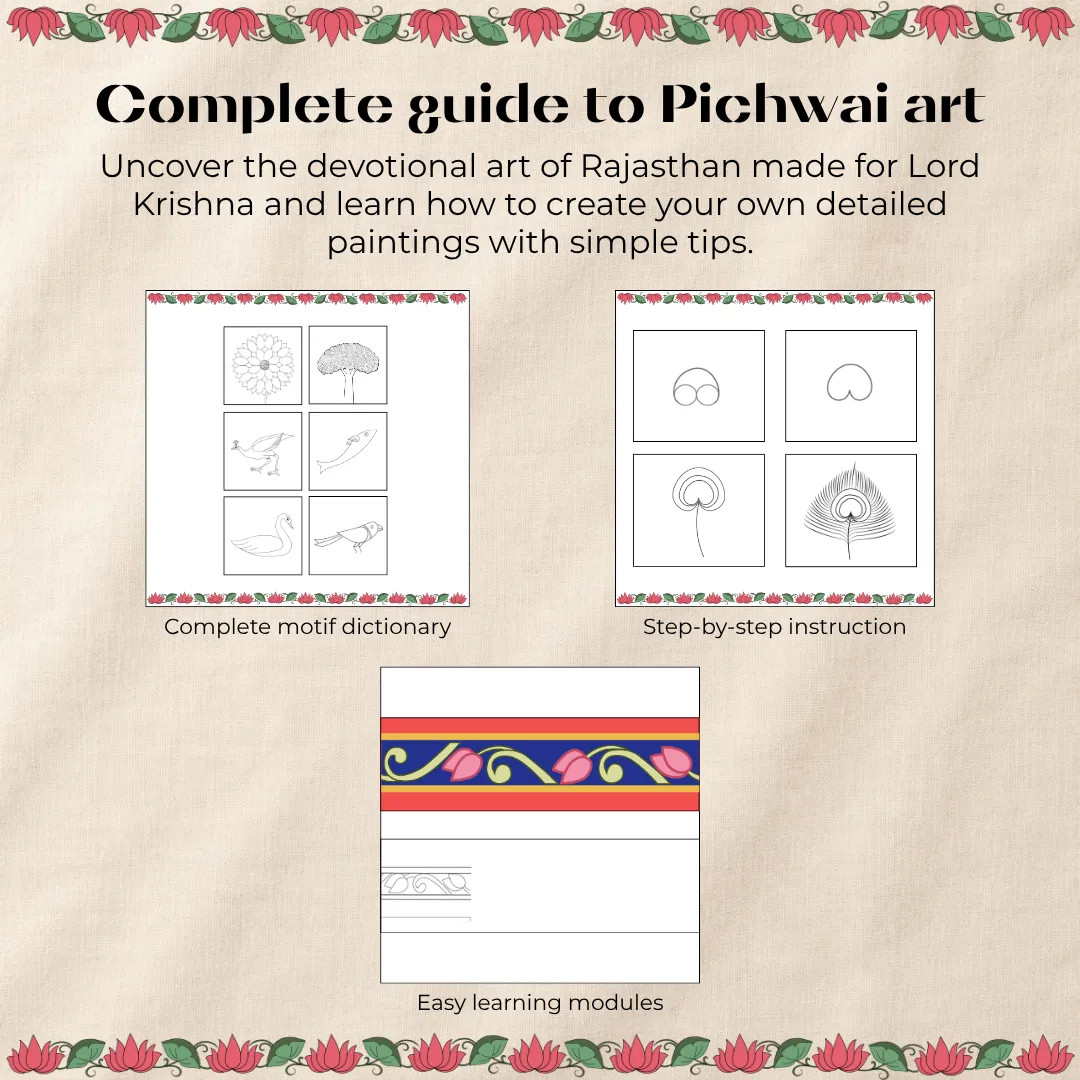 Artventures of Pichwai: The Complete Guide to Divine Art (Set of 3)