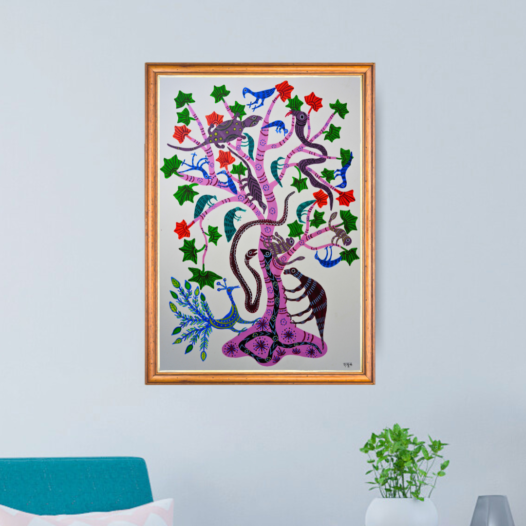 Kullu Tree surrounded by Baiga Creatures Product Image
