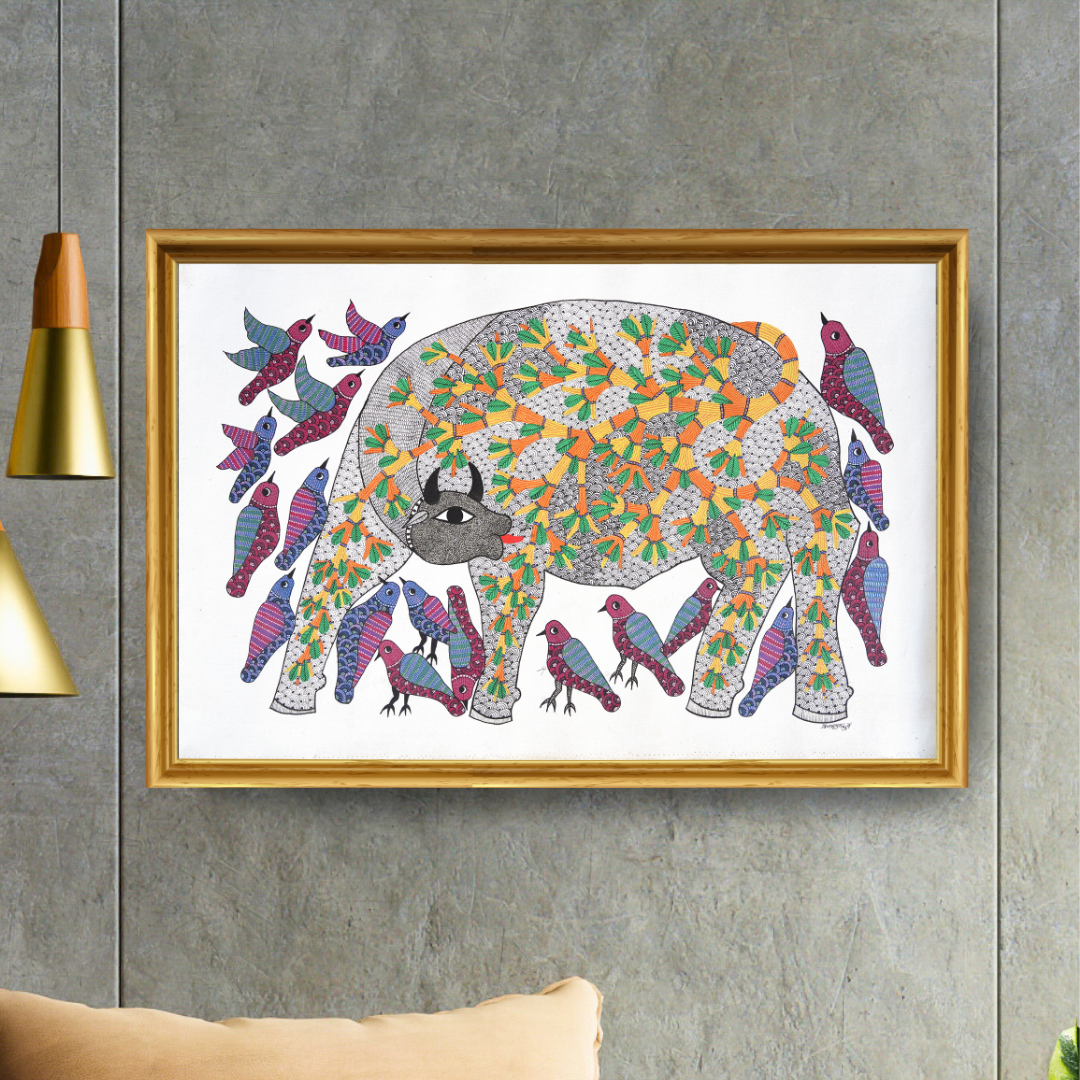 Friendship of Ox and Birds