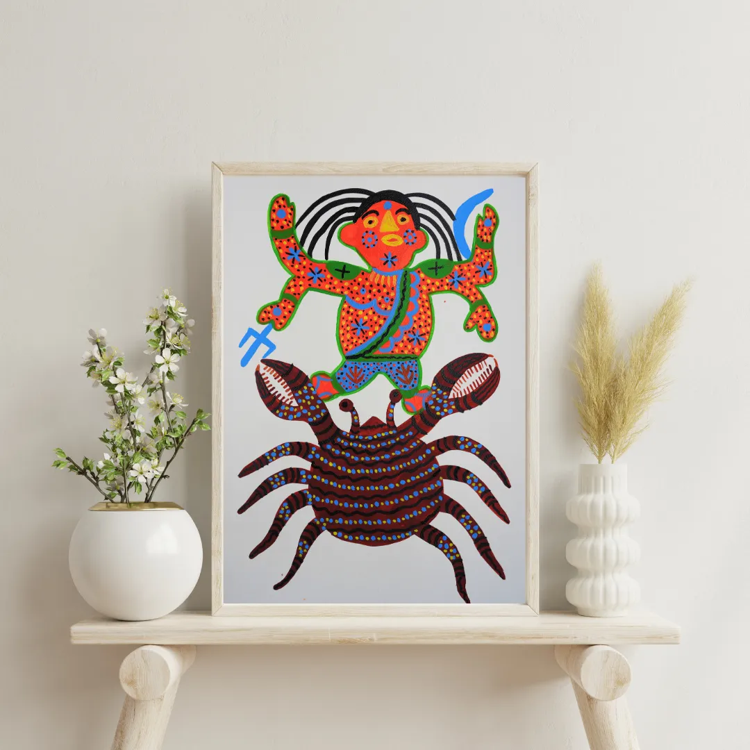Buddha on his Crab Mount