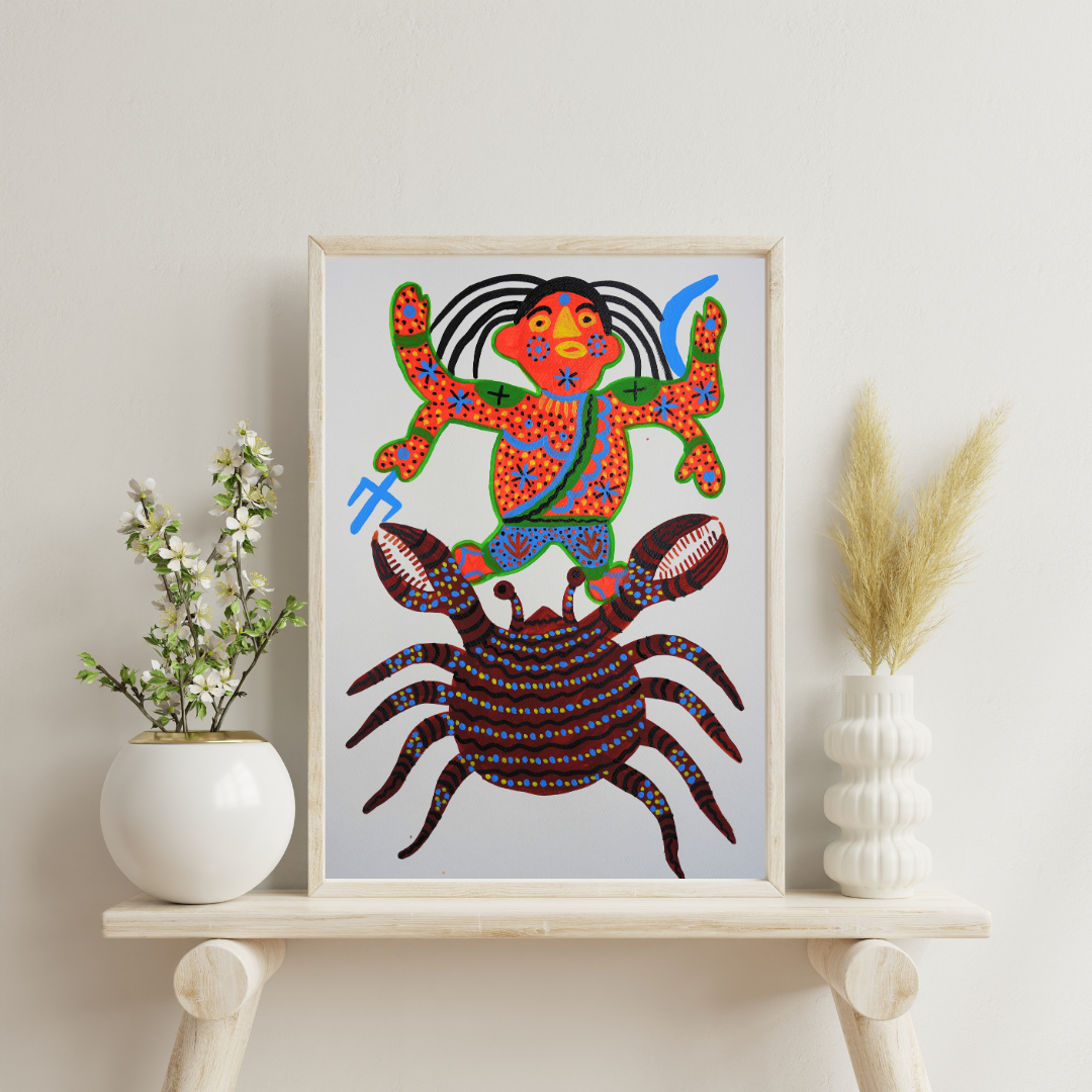 Buddha on his Crab Mount