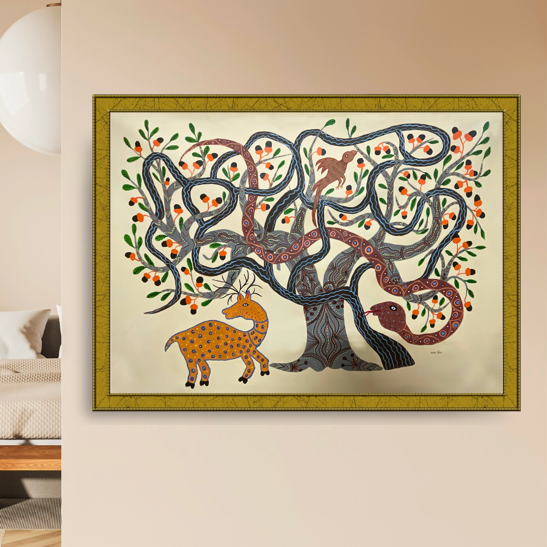 Creatures of Baiga under Wood Apple and Misleteo Trees