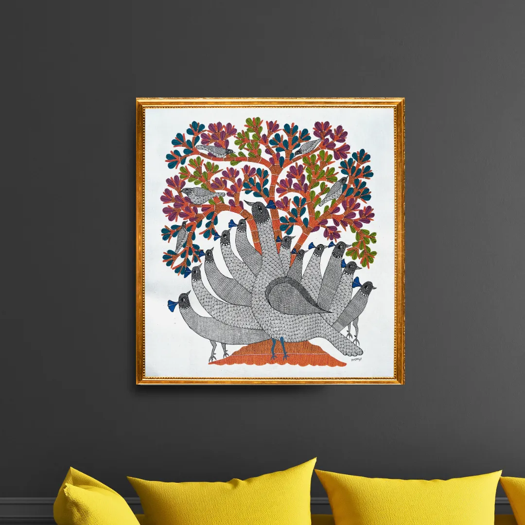 Group of Peacocks