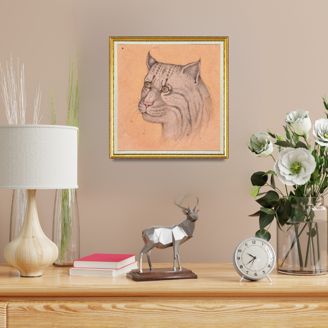 Soft Gaze of the Quiet Wild Cat