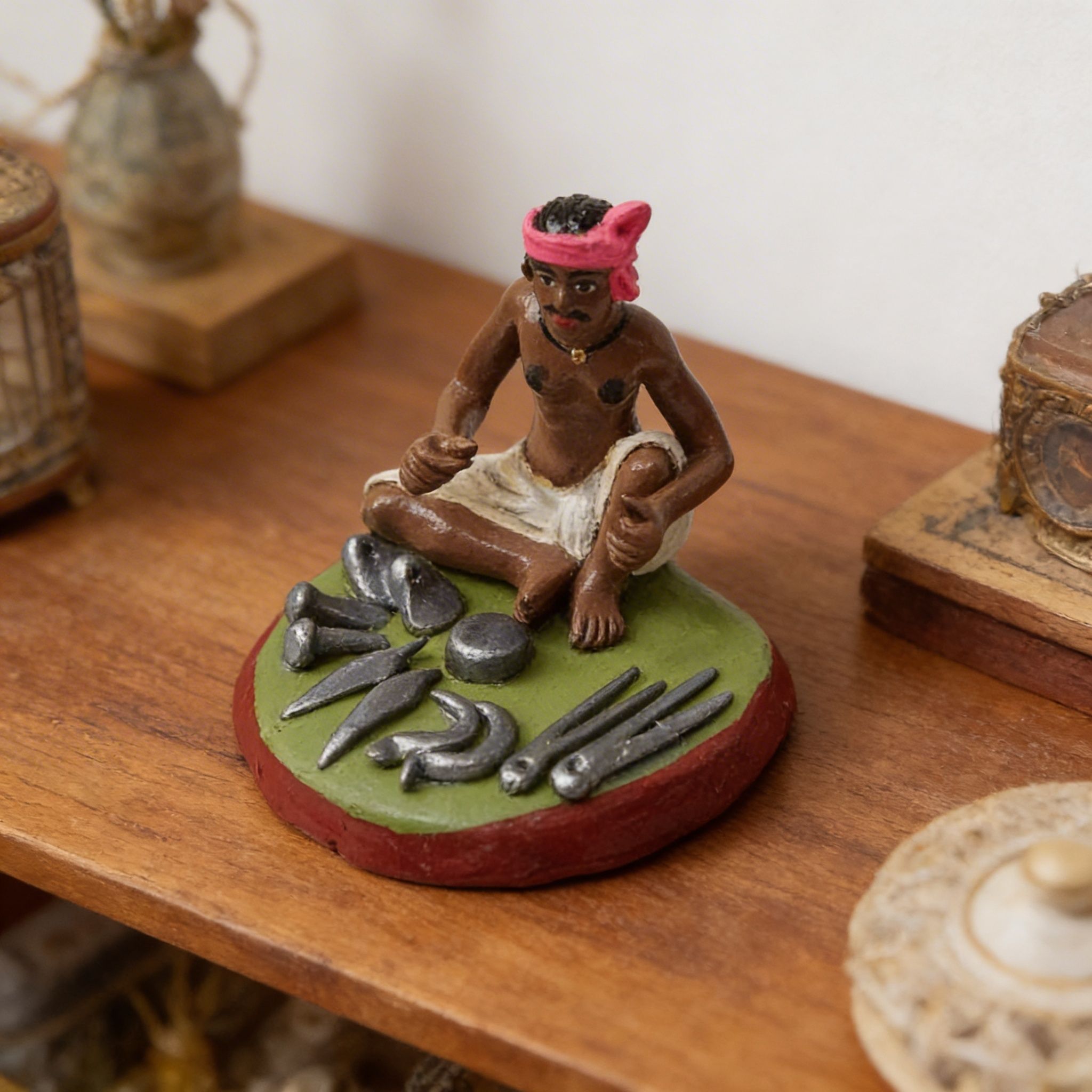 Handmade Falwala Clay Figurine | Golu Doll