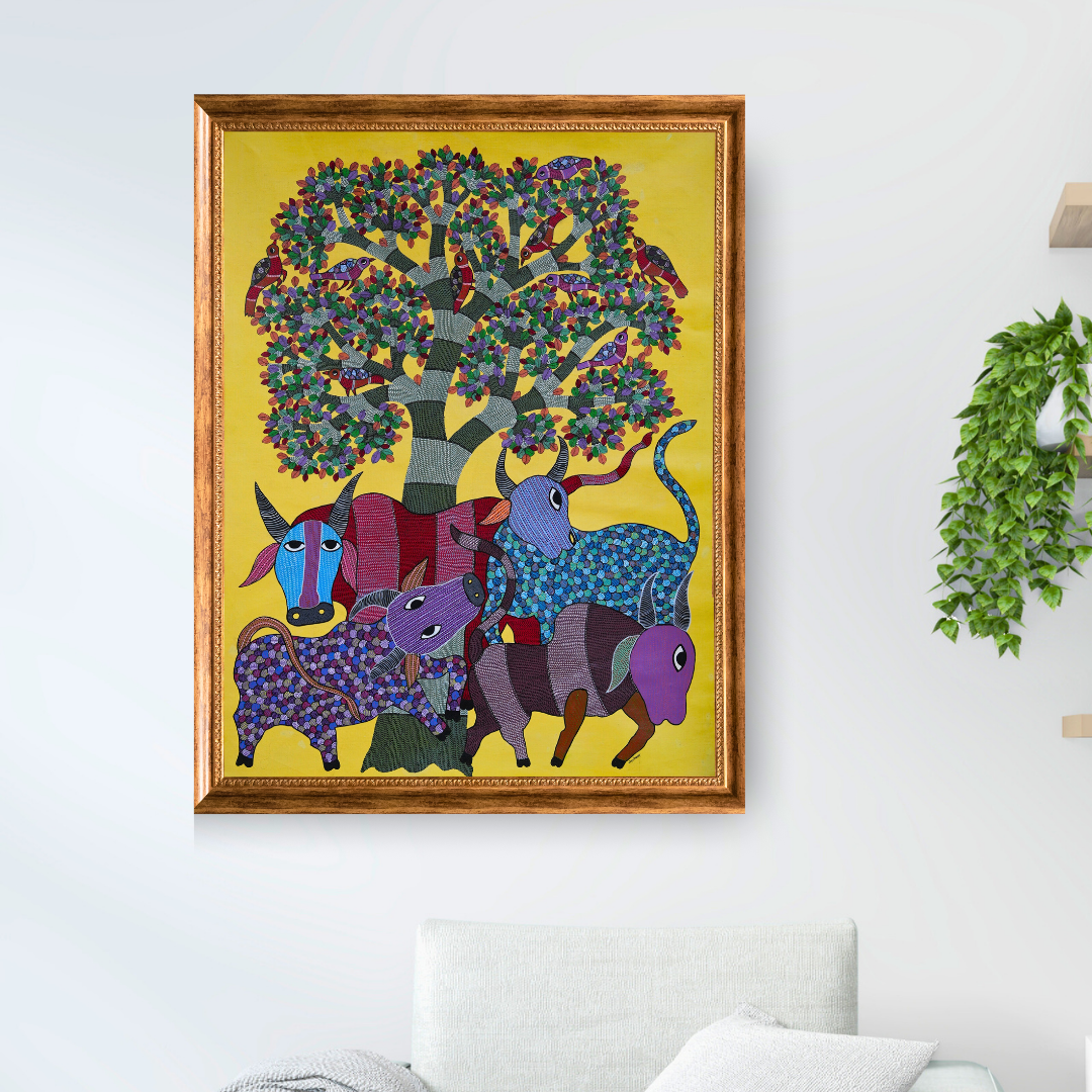 Cows Under a Tree Product Image