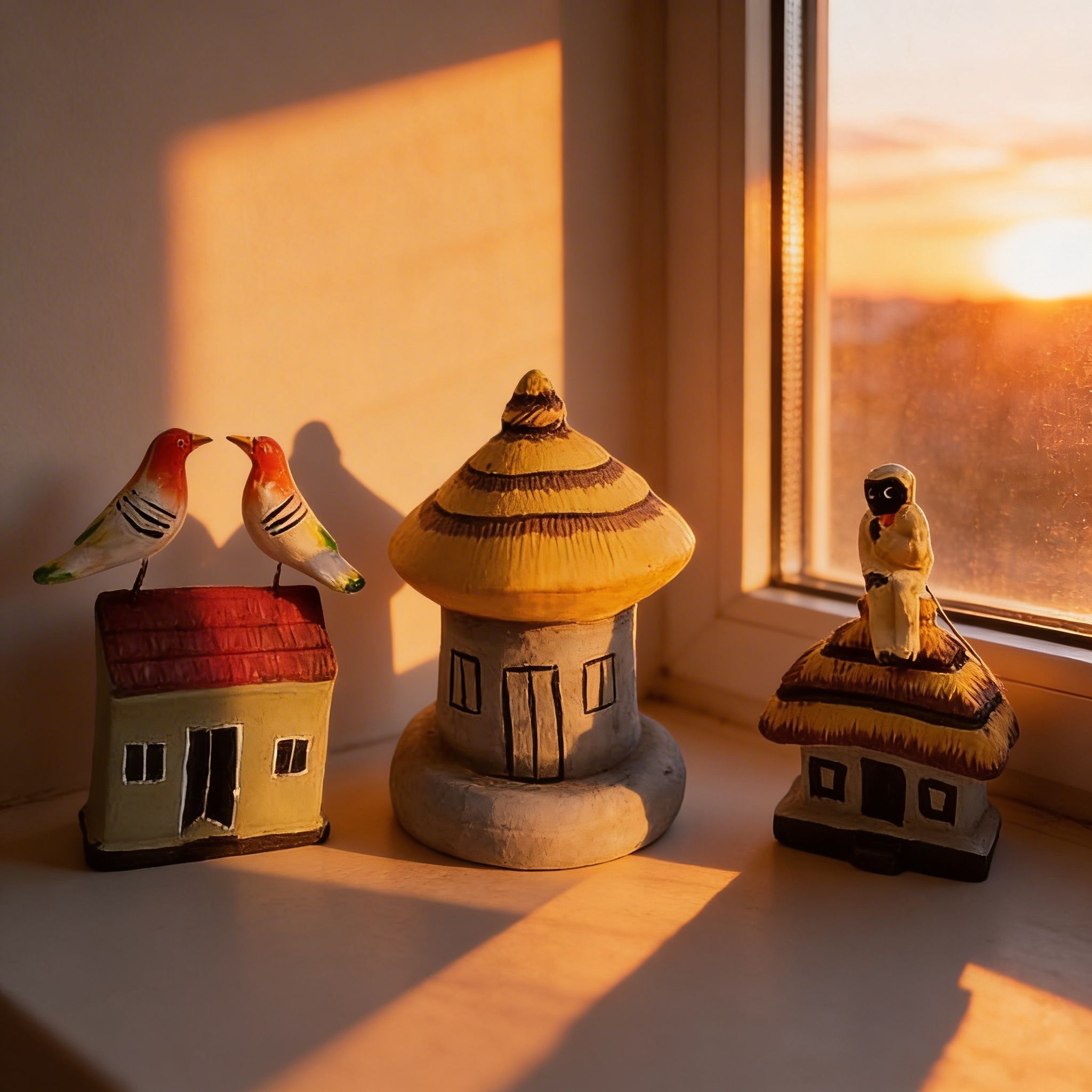 Krishnanagar Clay Hut Set | Golu Dolls