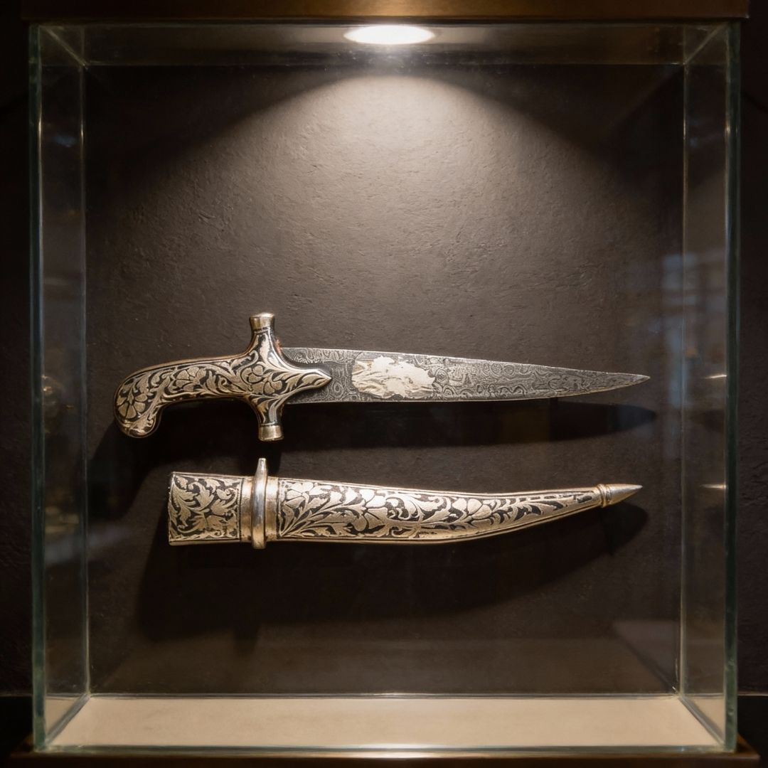 Fine Work Decorative Koftgari Daggers with Detailed Handcrafted Inlay