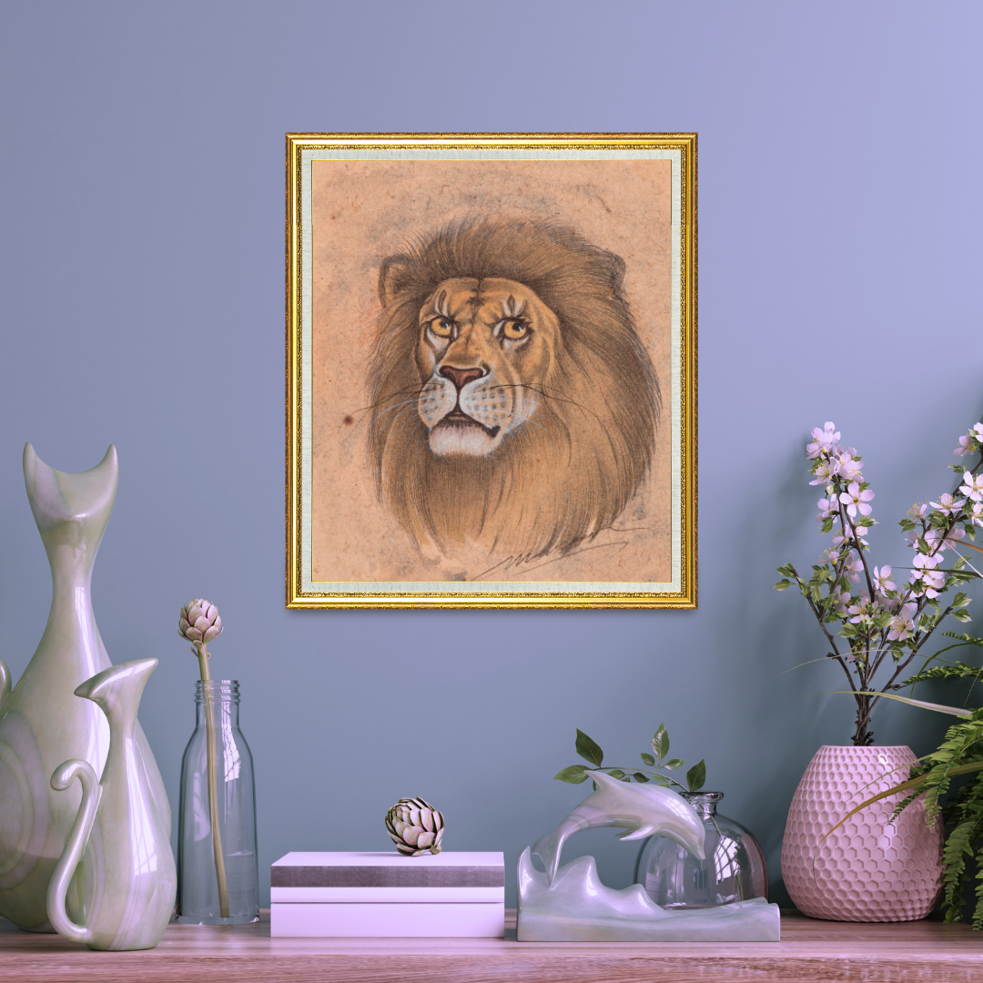 Gaze of the Regal Lion