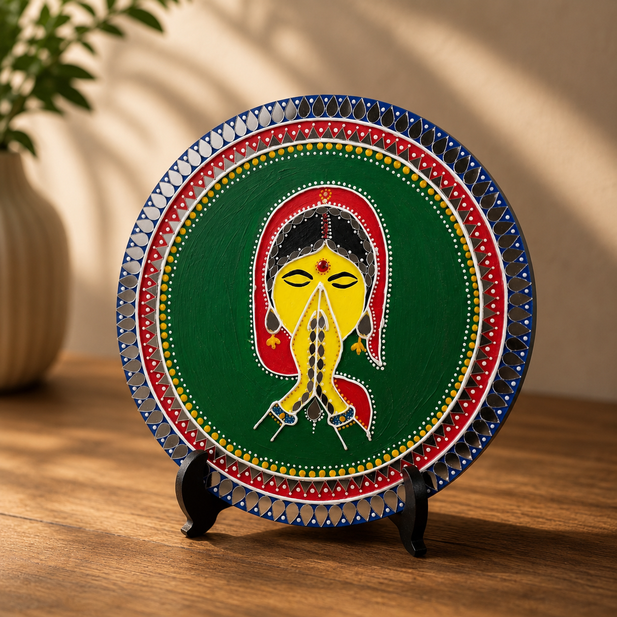 Lippan Art Wall Hanging - Welcoming Lady