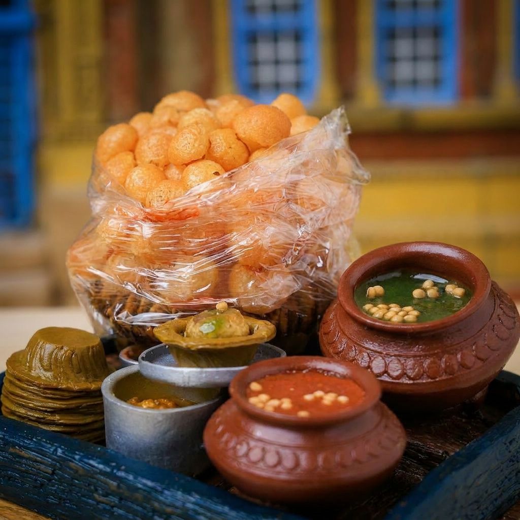 Pani Puri Ka Thela Miniature – A Tribute To Indian Street Food