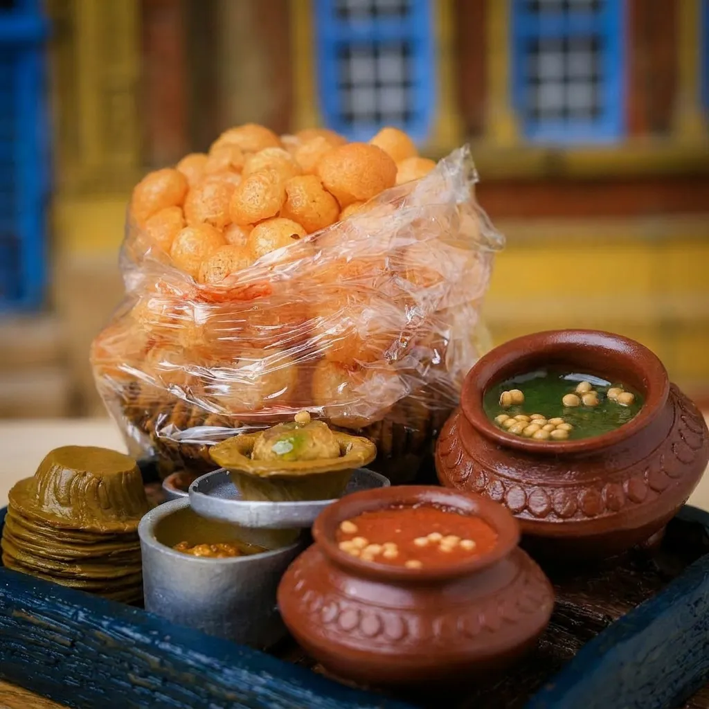 Pani Puri Ka Thela Miniature – A Tribute To Indian Street Food