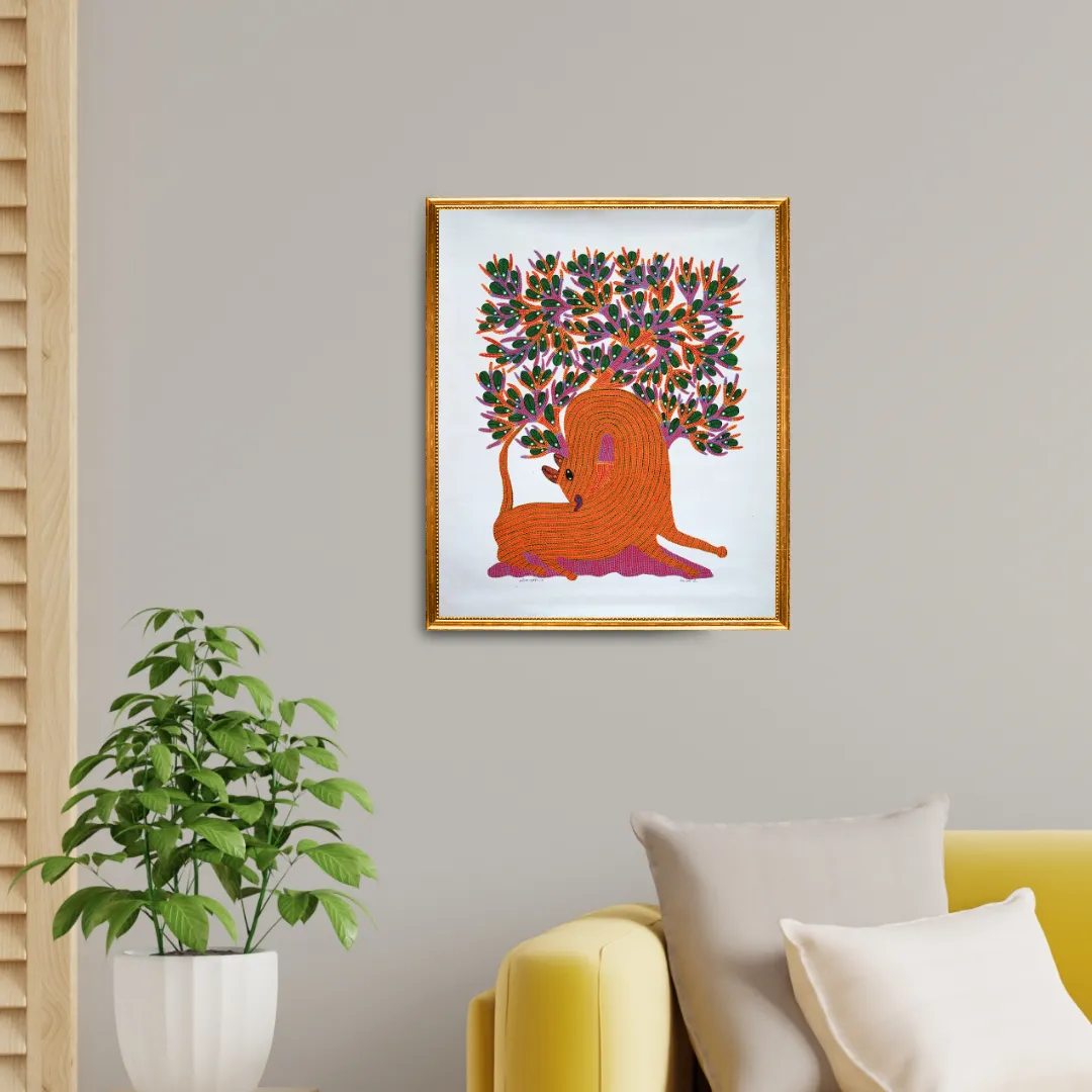 Tiger Under a Tree