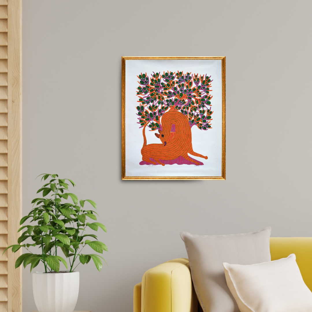 Tiger Under a Tree Product Image