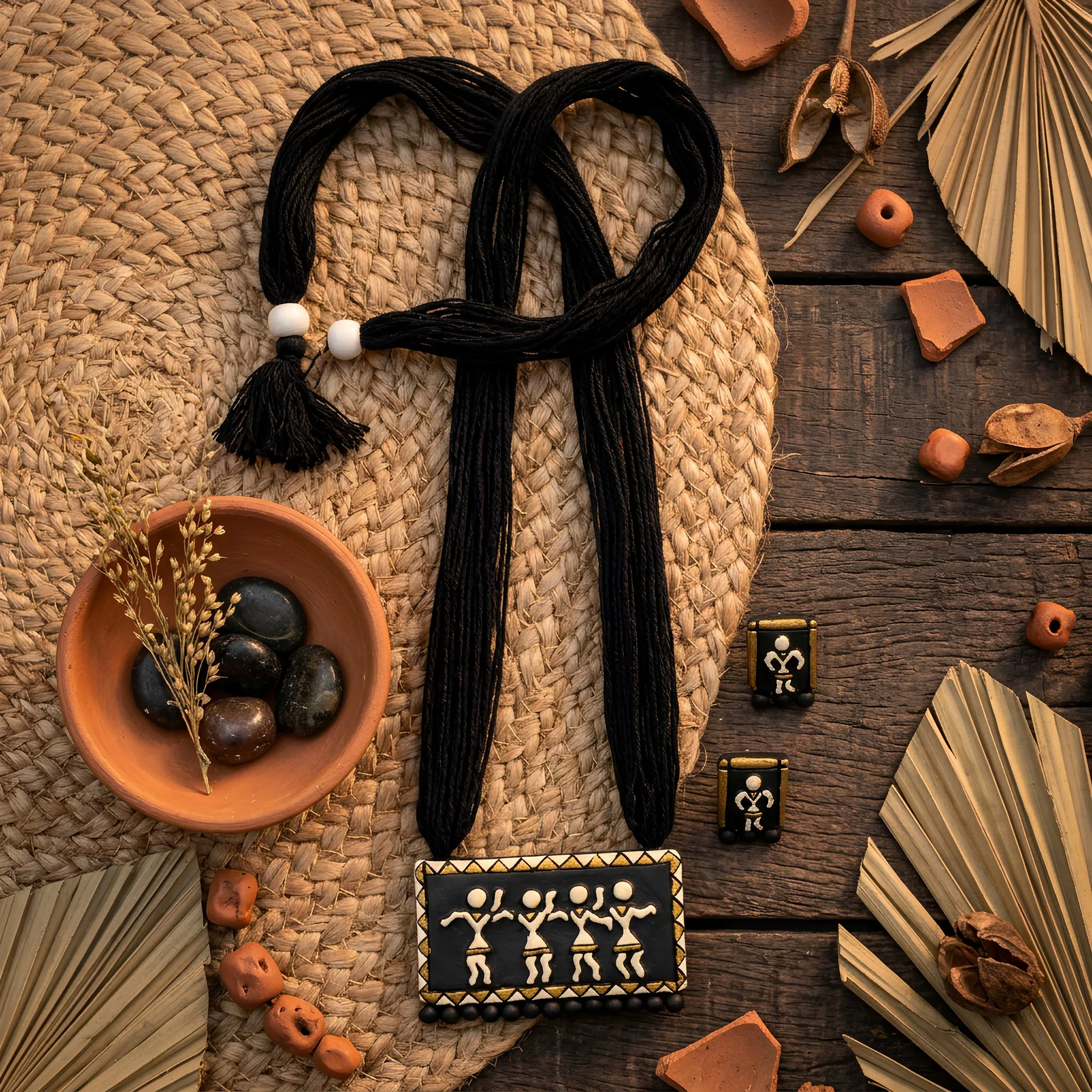 Necklace Set for Women and Girls, Handmade Terracotta Jewelry, Handmade Necklace earring Set for Daily Use, Occasion