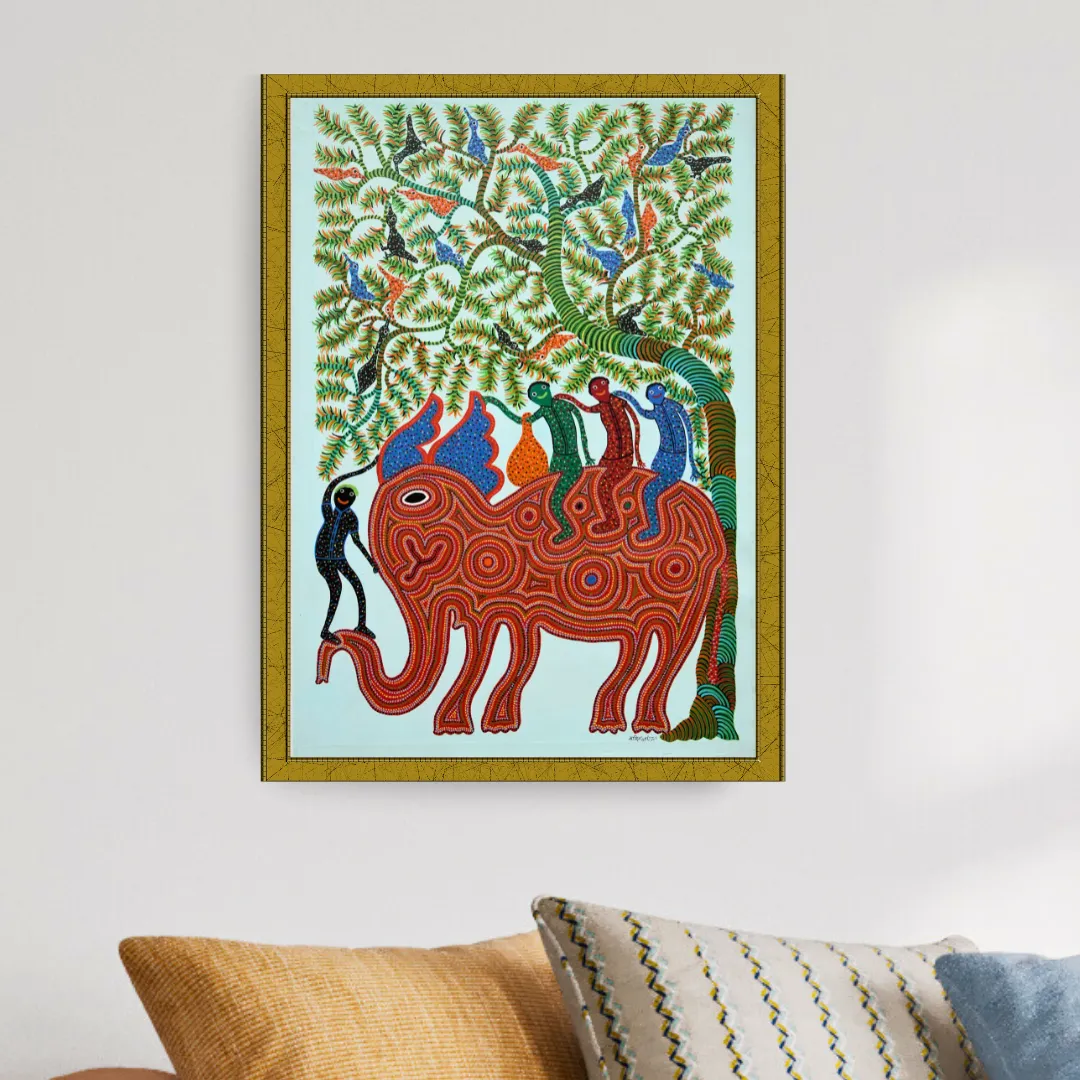 Men on Winged Elephant