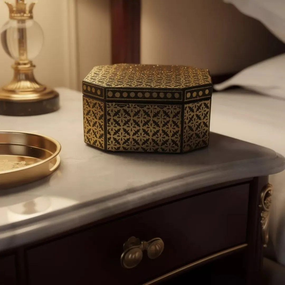 Decorative Handcrafted Box Traditional Koftgari Art