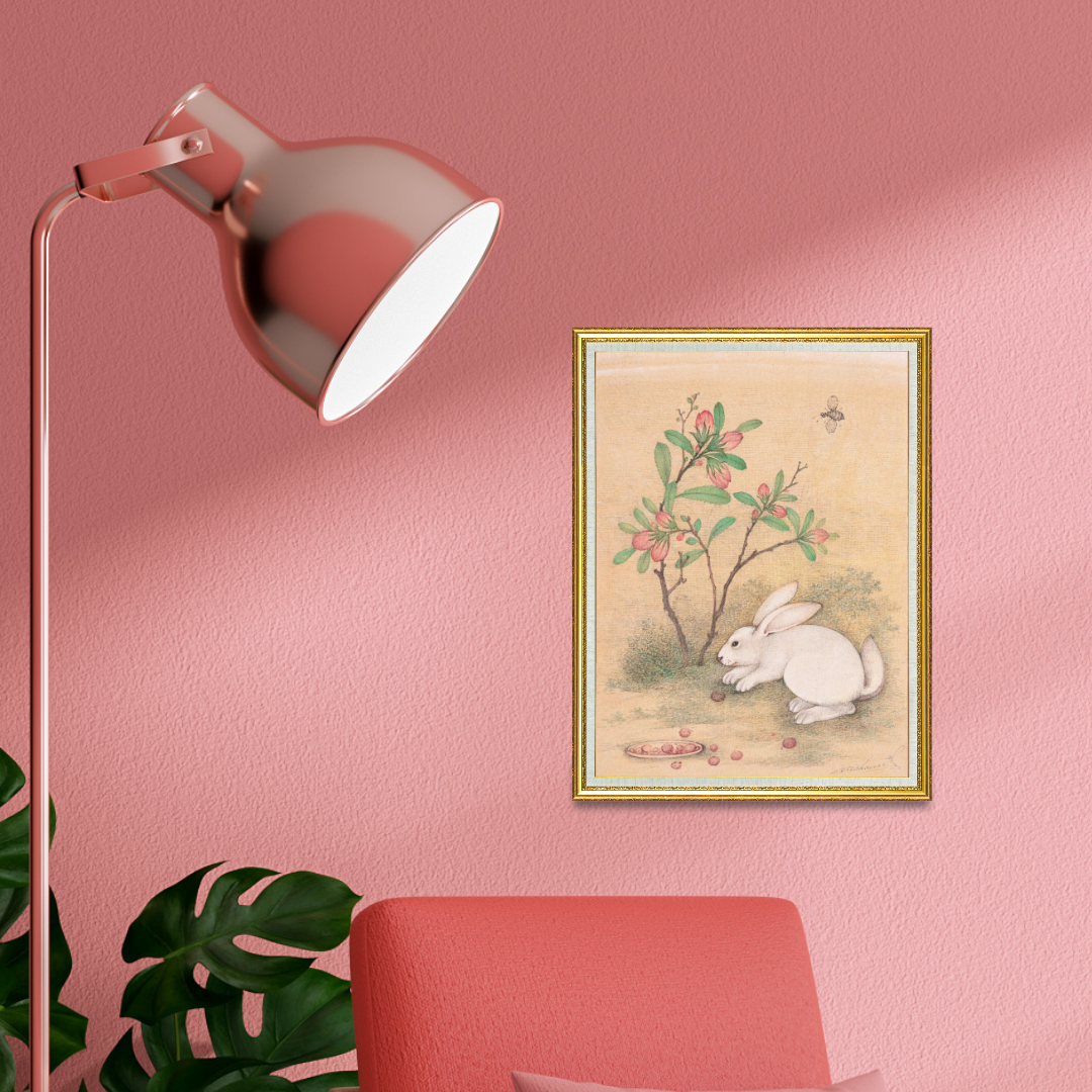 Quiet Pause of the White Rabbit