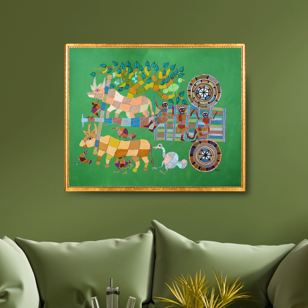 The Portrait of a Bullock Cart Product Image