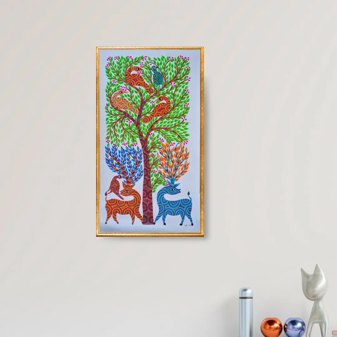 The Deer Beneath a Tree